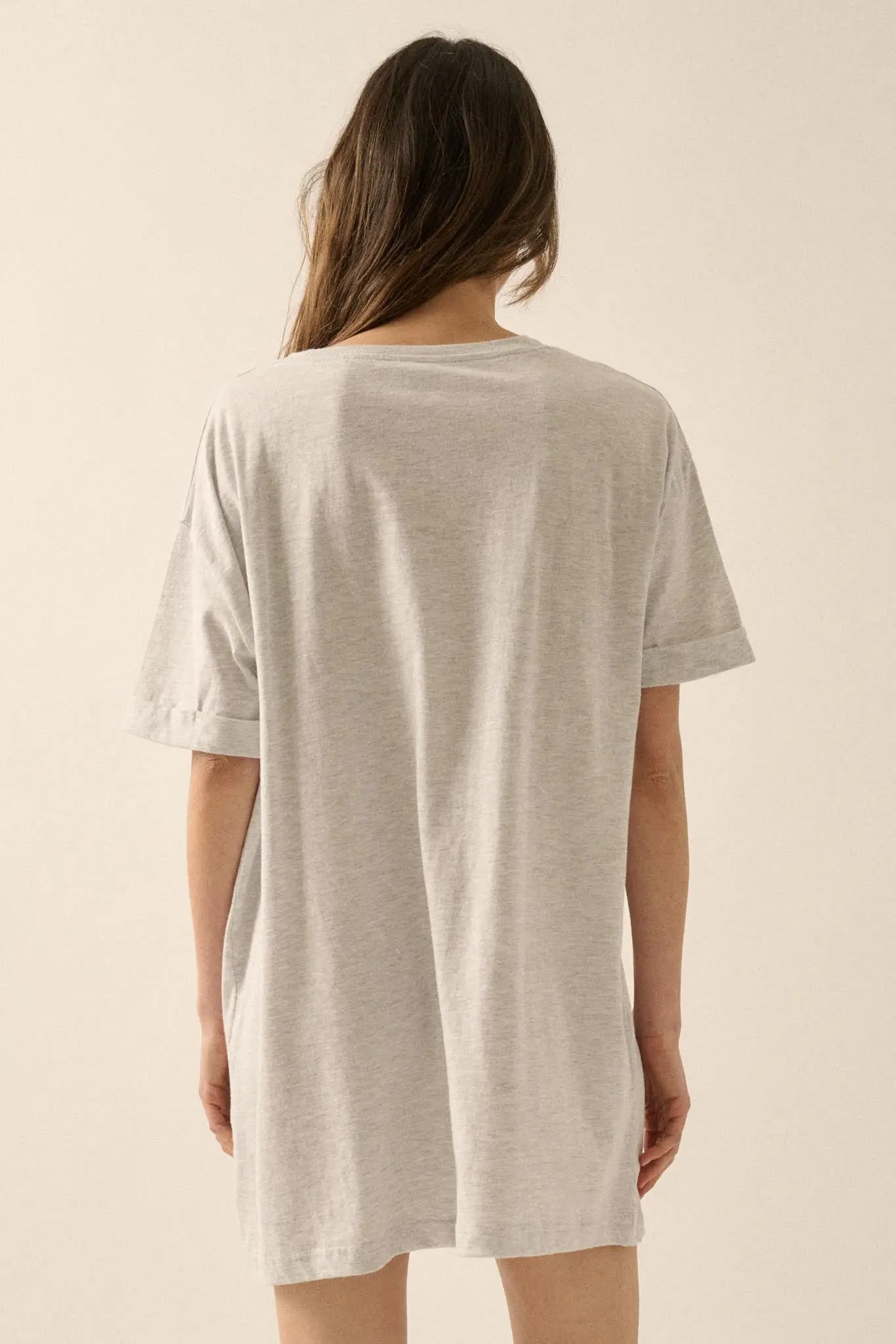 99 Problems Vintage-Print Oversize Cat Graphic Tee - Image 6
