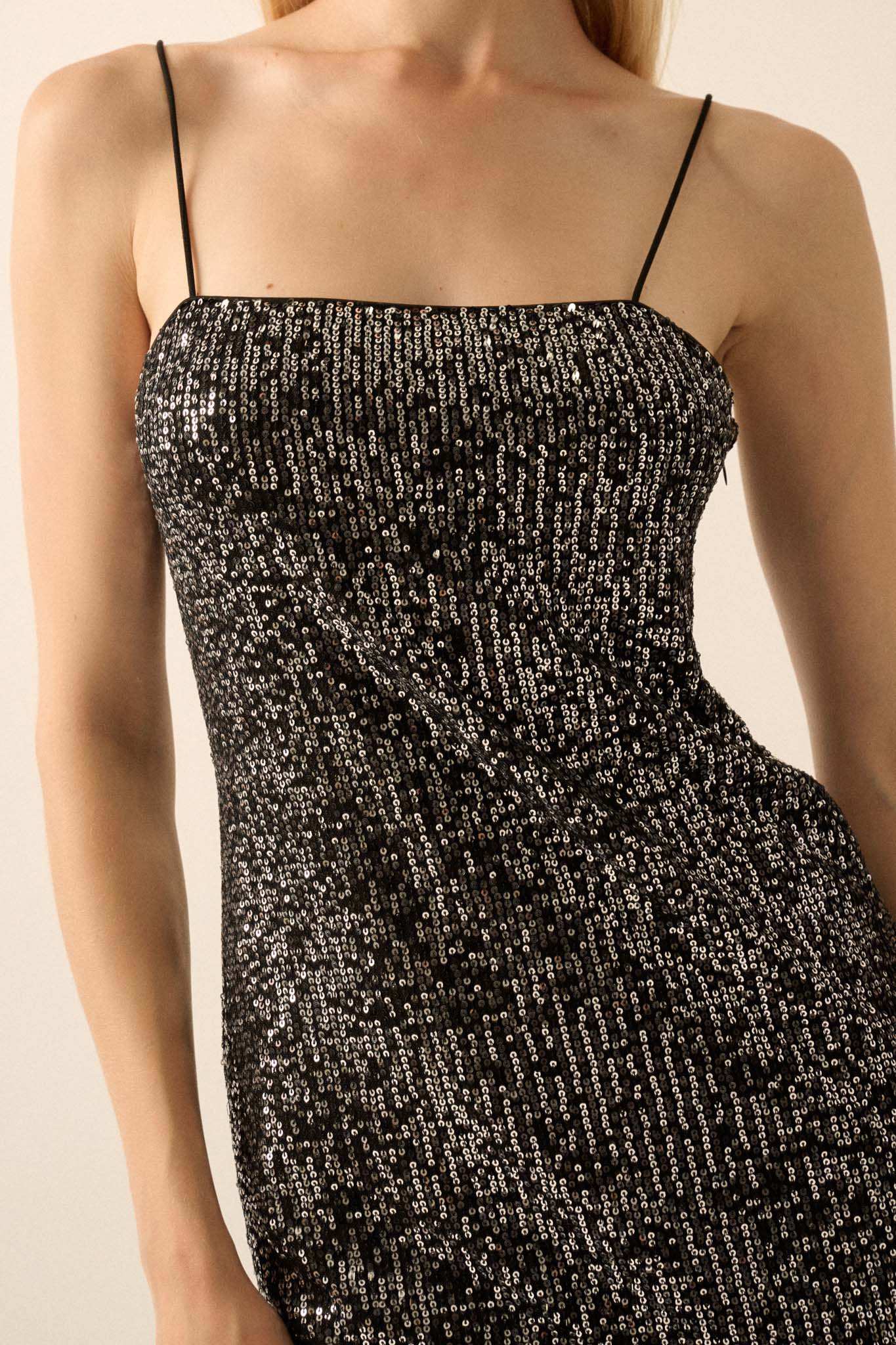 All That Glitters Sequin Midi Slip Dress - Image 8