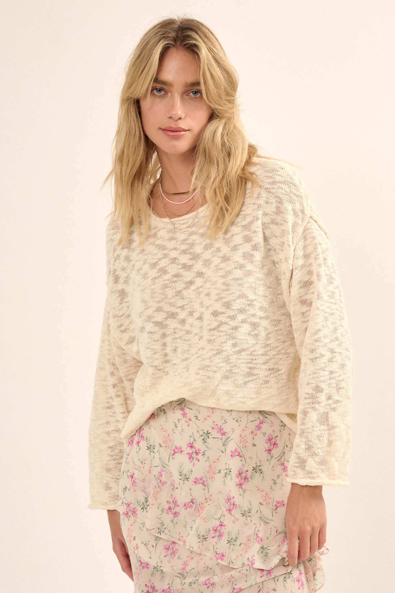 All the Feels Burnout Knit Roll-Neck Sweater - Image 11