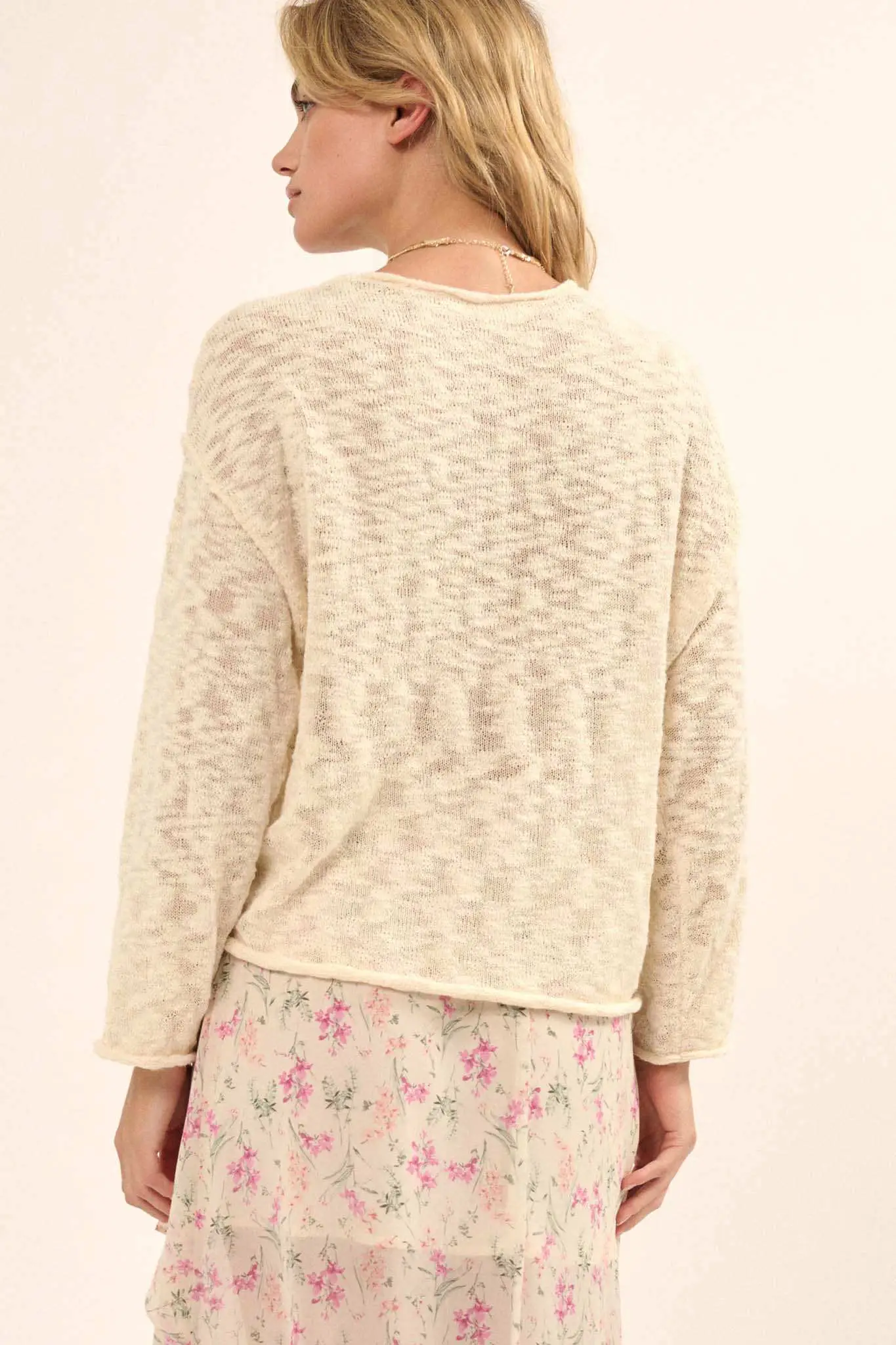 All the Feels Burnout Knit Roll-Neck Sweater - Image 15