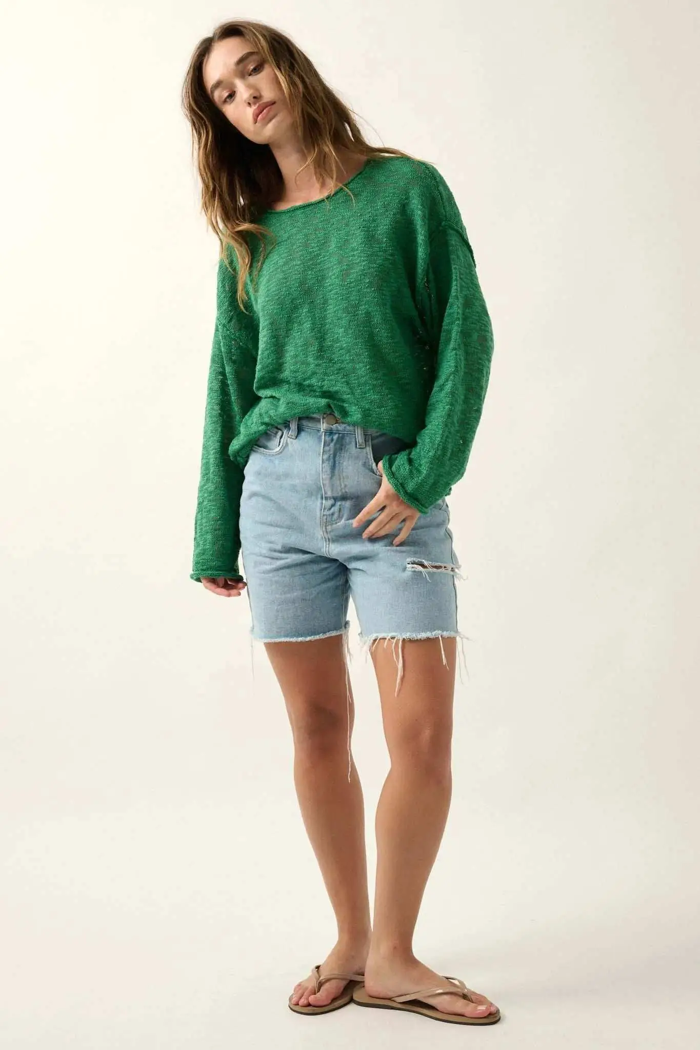 All the Feels Burnout Knit Roll-Neck Sweater - Image 18