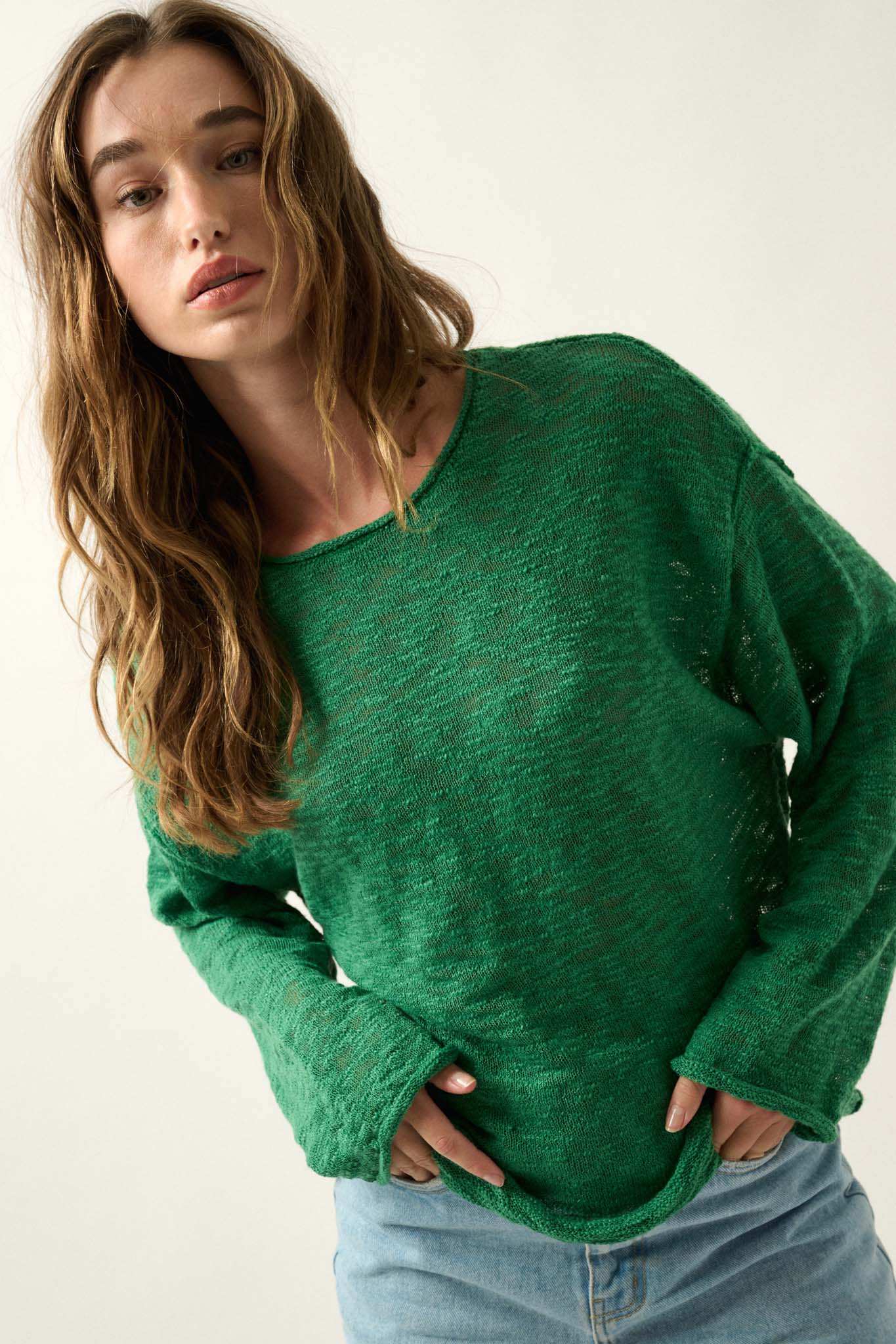 All the Feels Burnout Knit Roll-Neck Sweater - Image 19