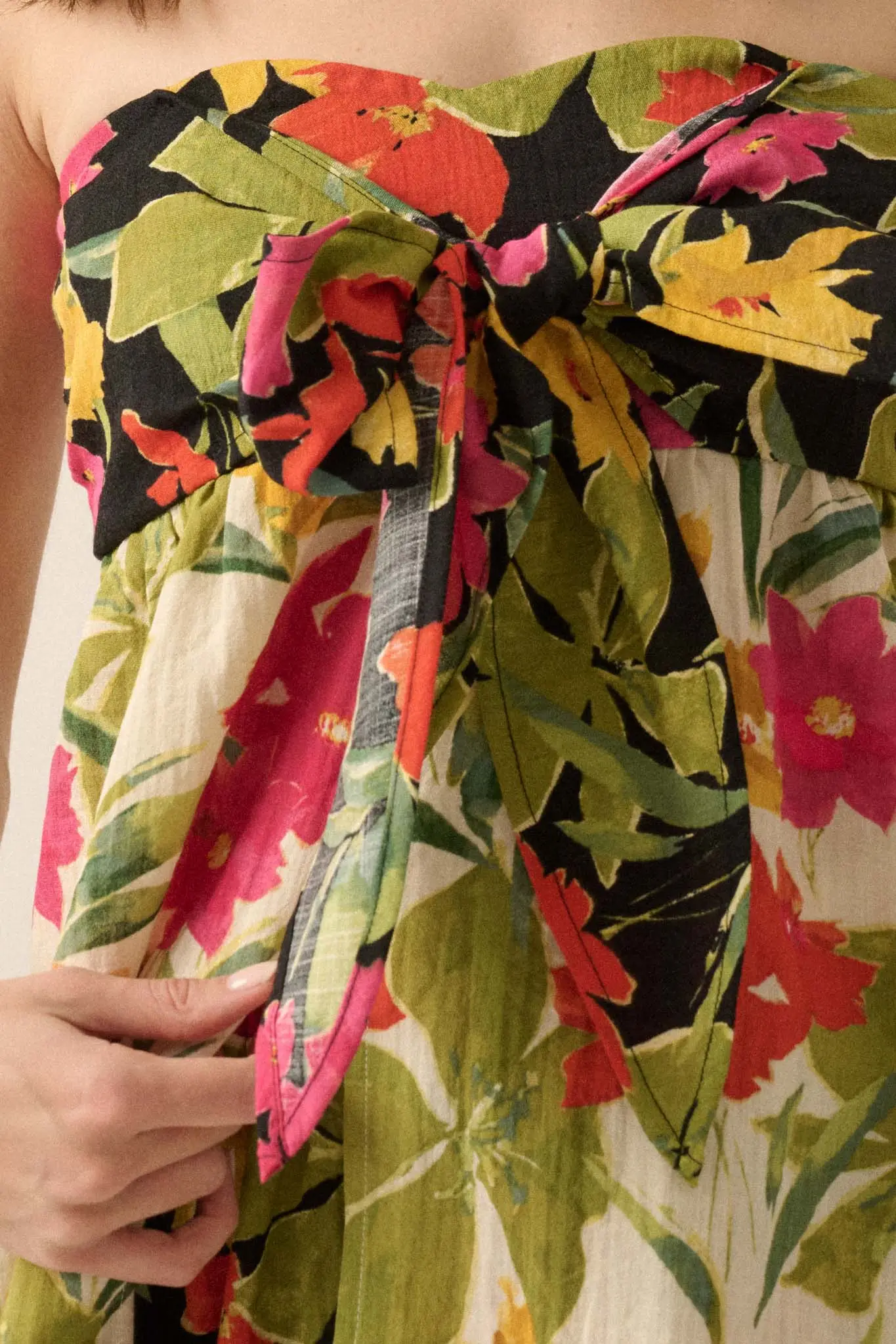 Aloha Again Tropical Floral Split-Front Tunic Top - Image 11