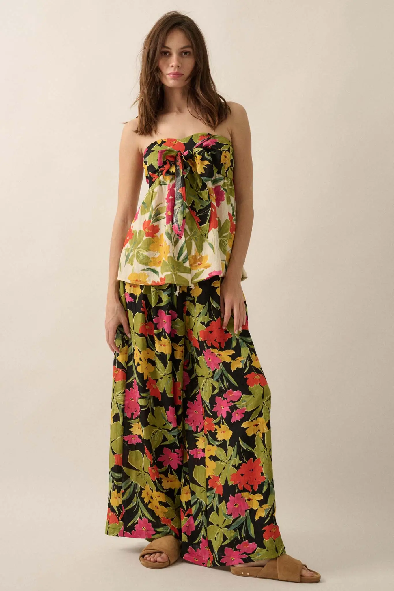 Aloha Again Tropical Floral Split-Front Tunic Top - Image 12