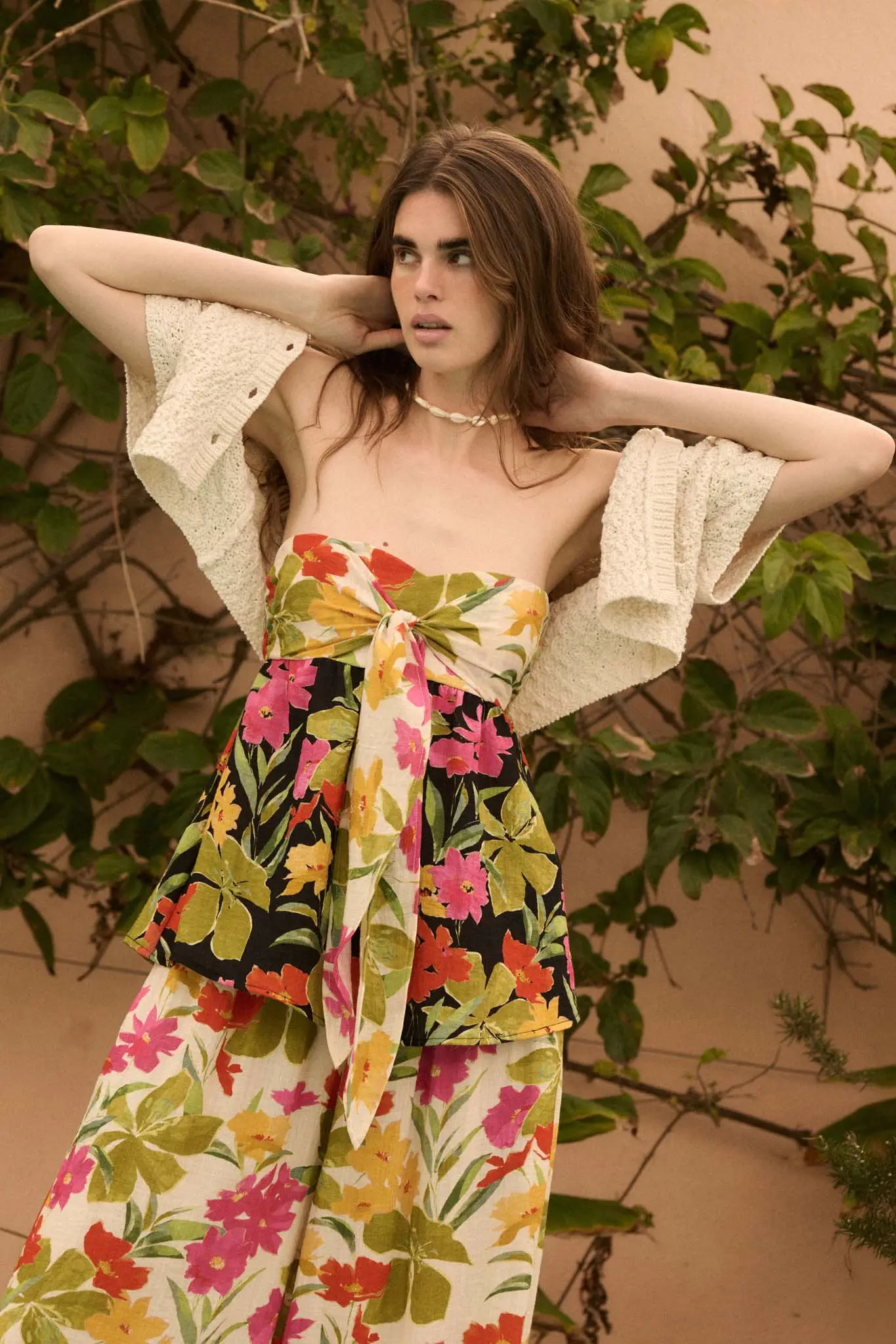 Aloha Again Tropical Floral Split-Front Tunic Top - Image 3