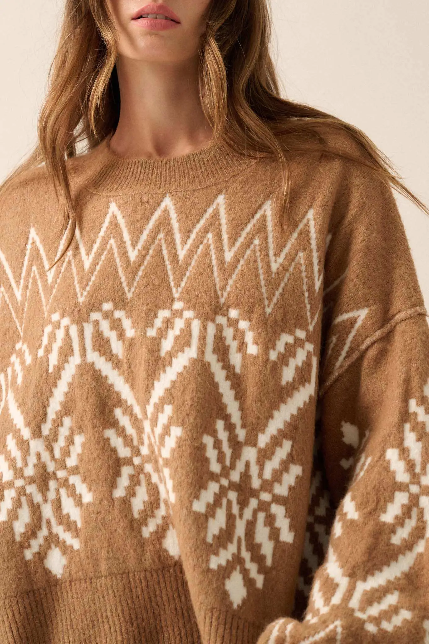 Altitude Adjustment Oversize Alpine Knit Sweater - Image 10