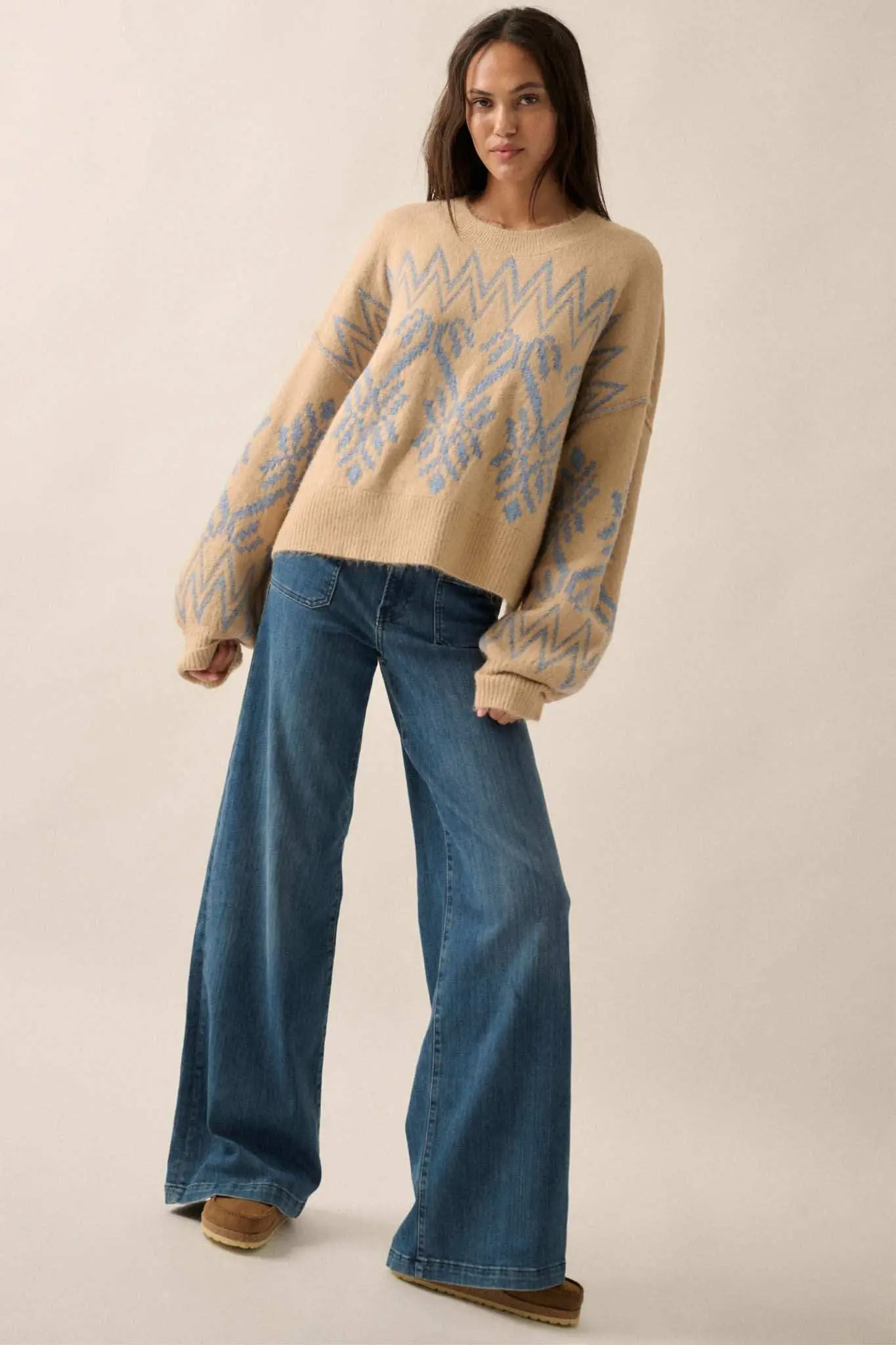 Altitude Adjustment Oversize Alpine Knit Sweater - Image 7