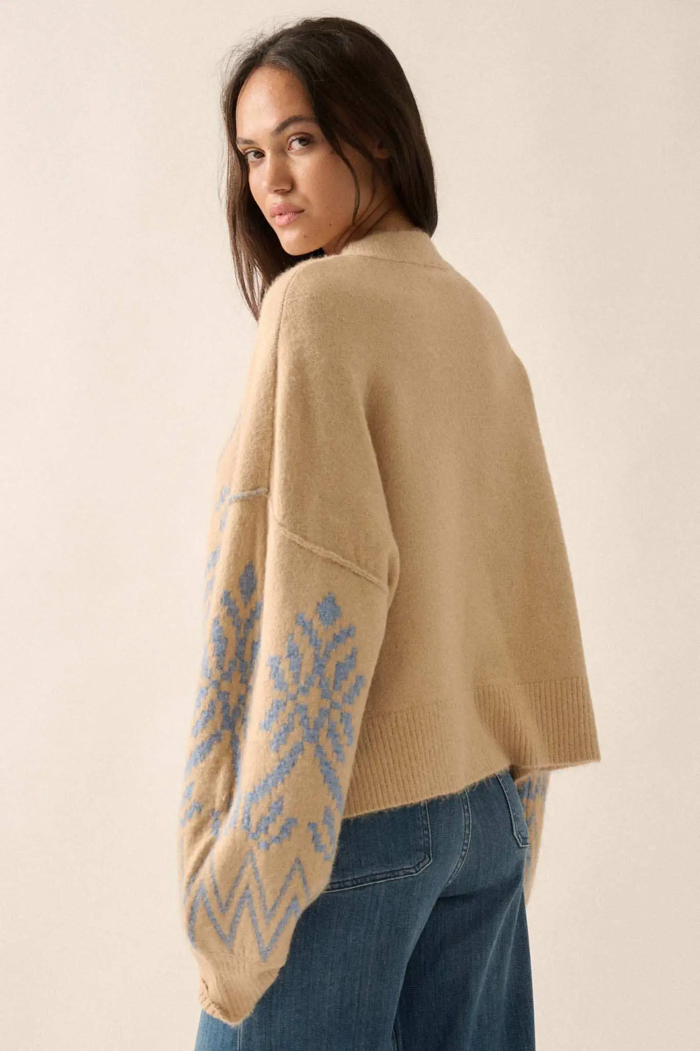 Altitude Adjustment Oversize Alpine Knit Sweater - Image 8