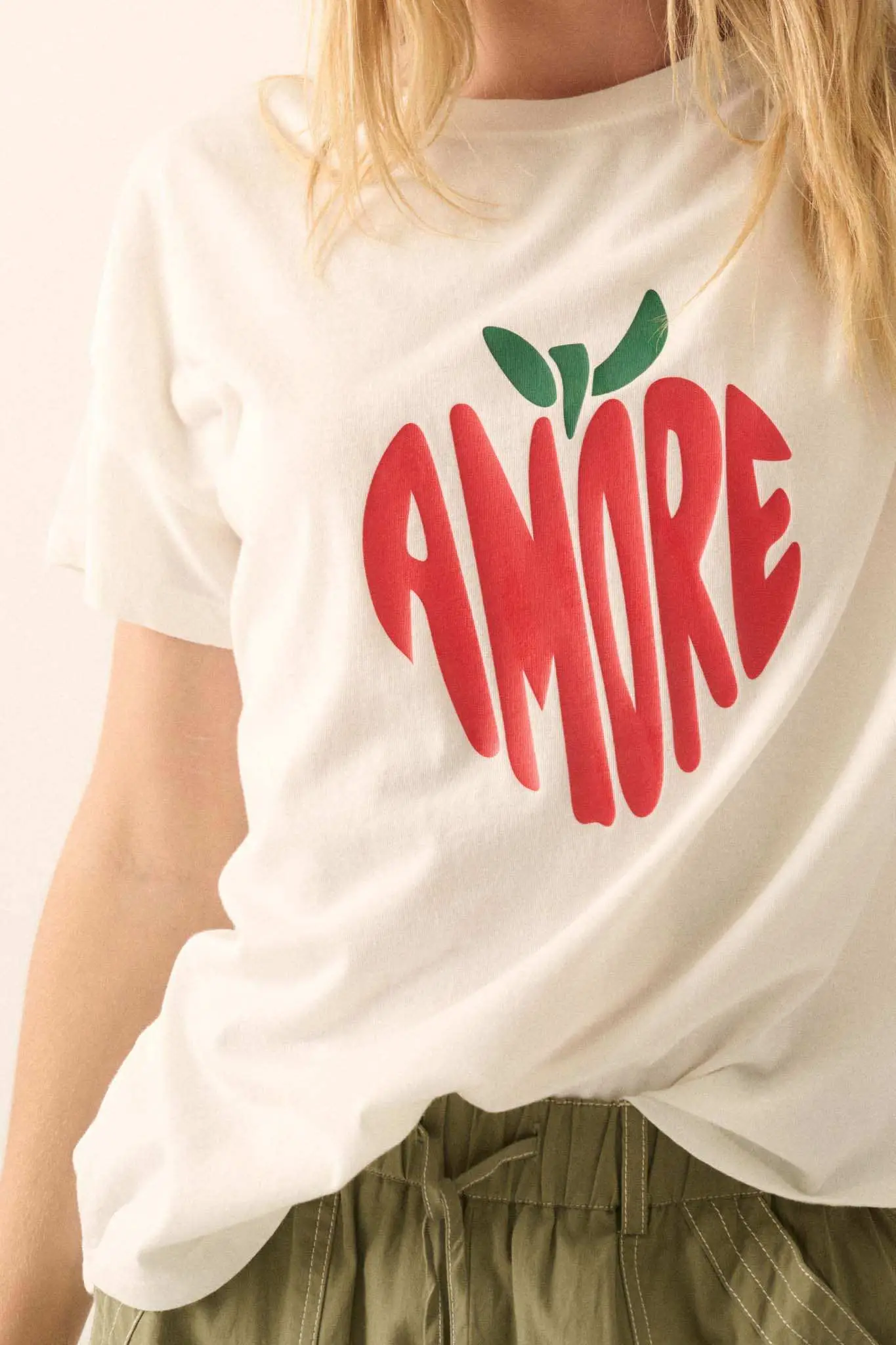 Amore Garment-Wash Fruit Graphic Tee - Image 5