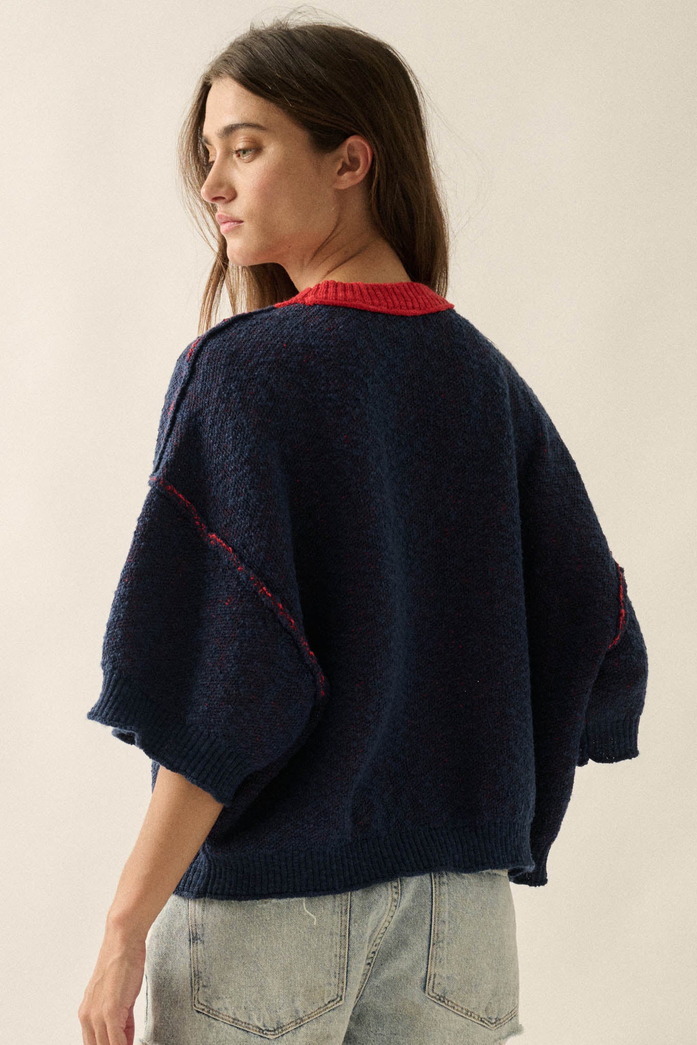 Anchors Up Jacquard-Knit Short-Sleeve Sweater - Image 12
