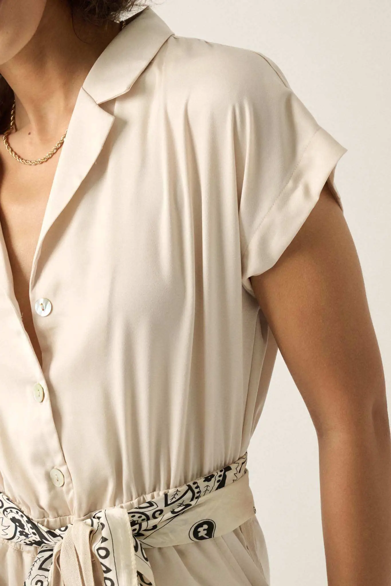 Any Which Way Matte Satin Cargo Jumpsuit - Image 12
