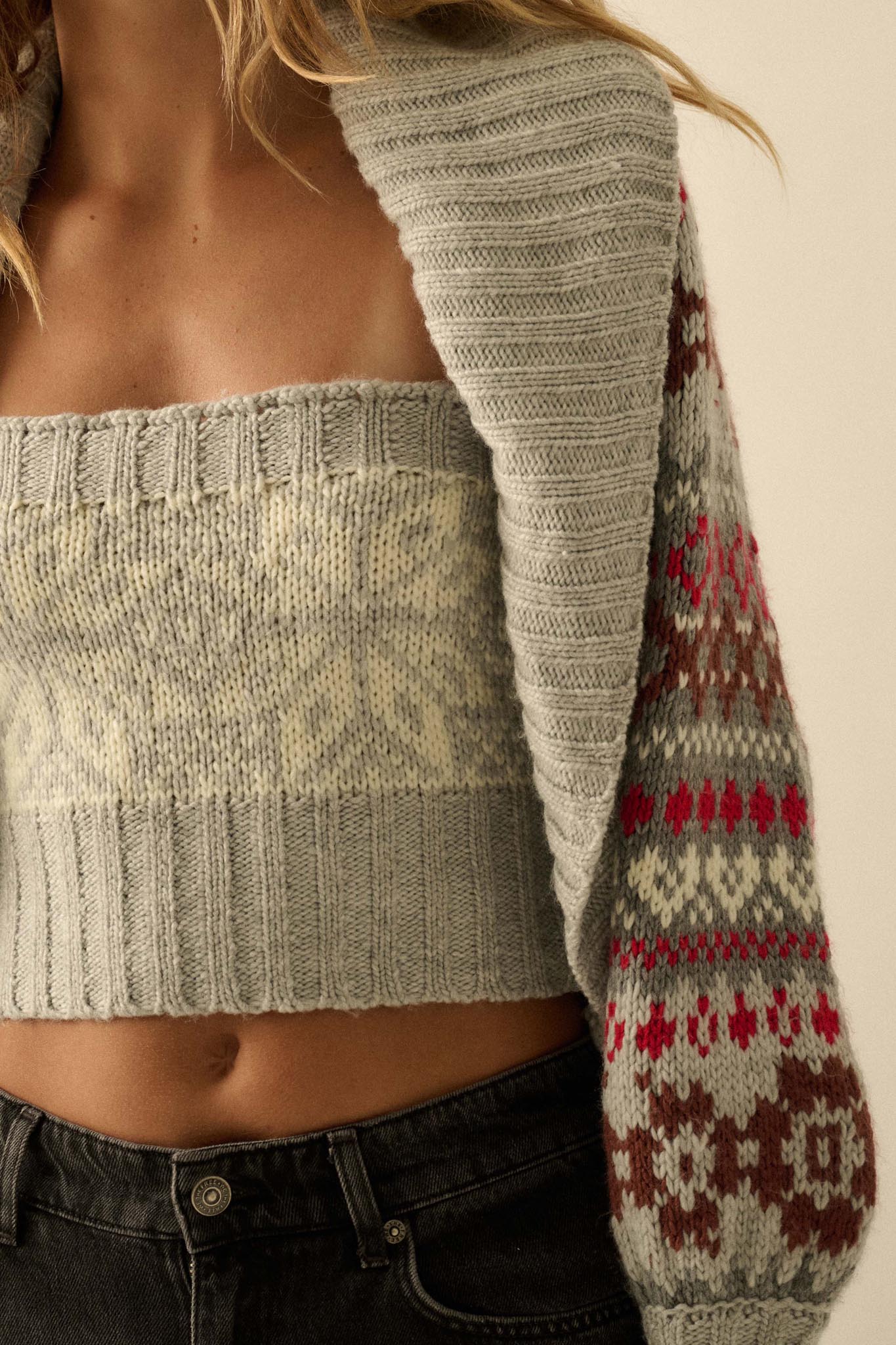 Après Chic Alpine-Knit Shrug and Tube Top Set - Image 5