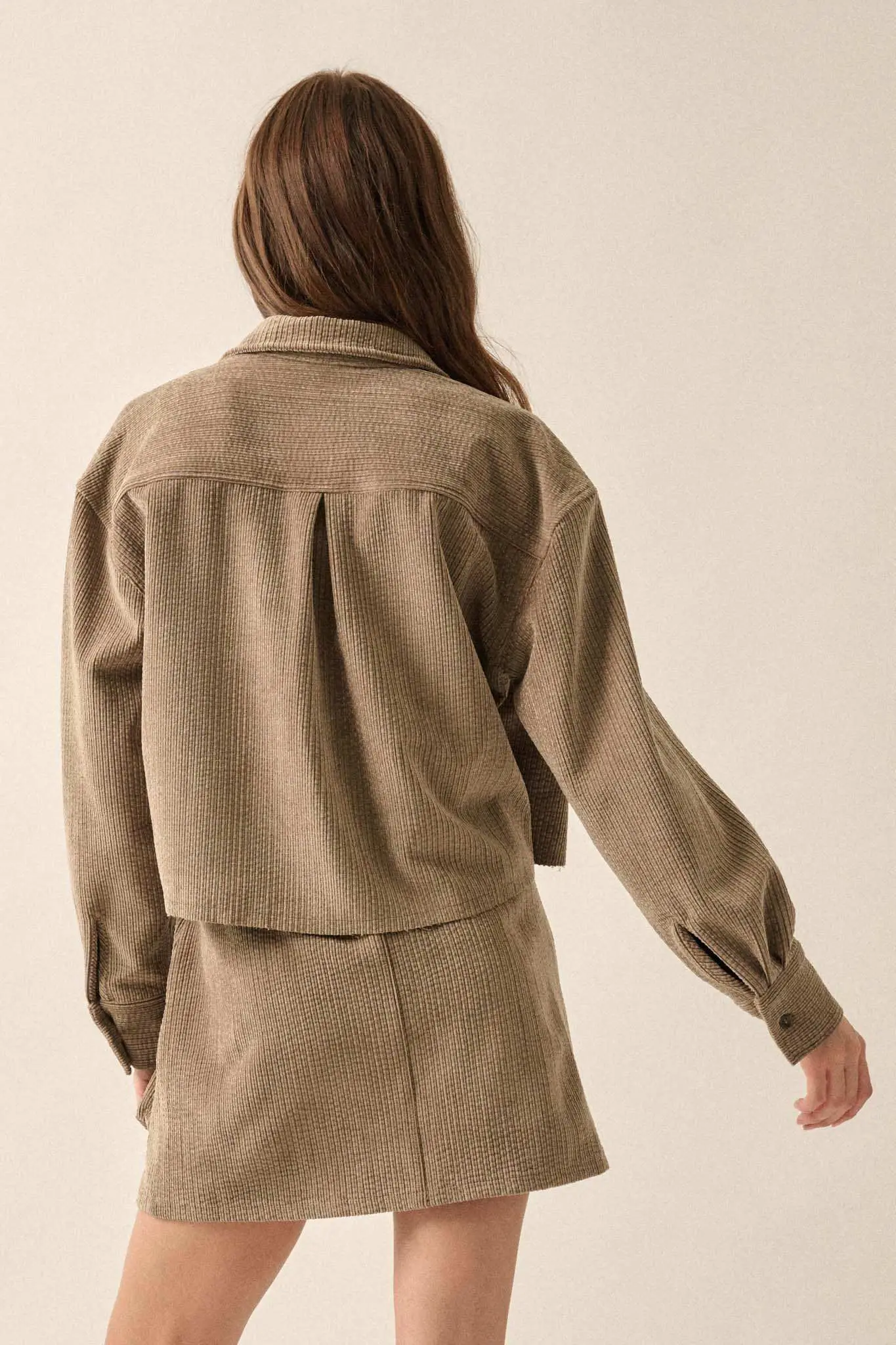 Away from Home Raw-Edge Corduroy Pocket Shirt - Image 14