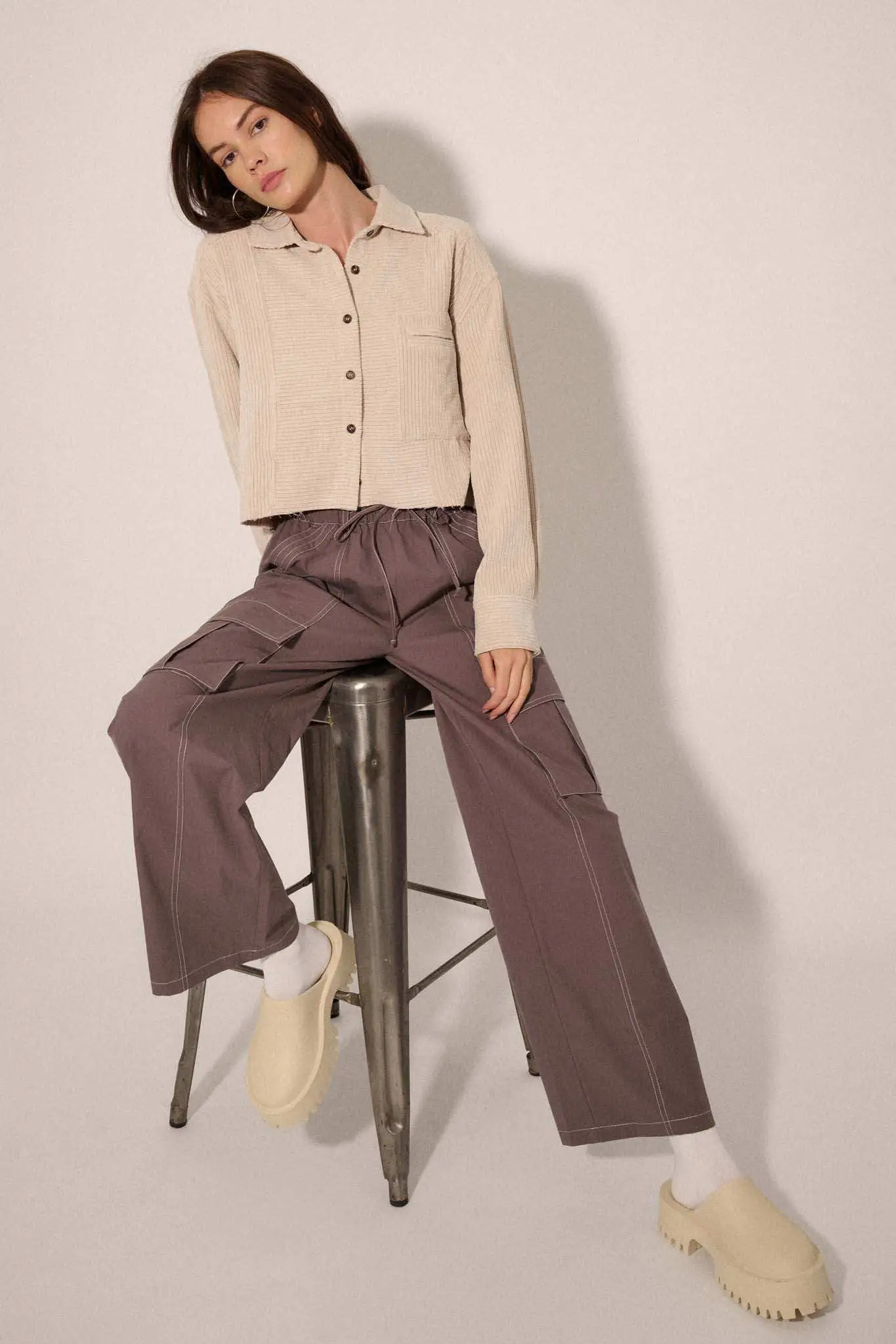 Away from Home Raw-Edge Corduroy Pocket Shirt - Image 5