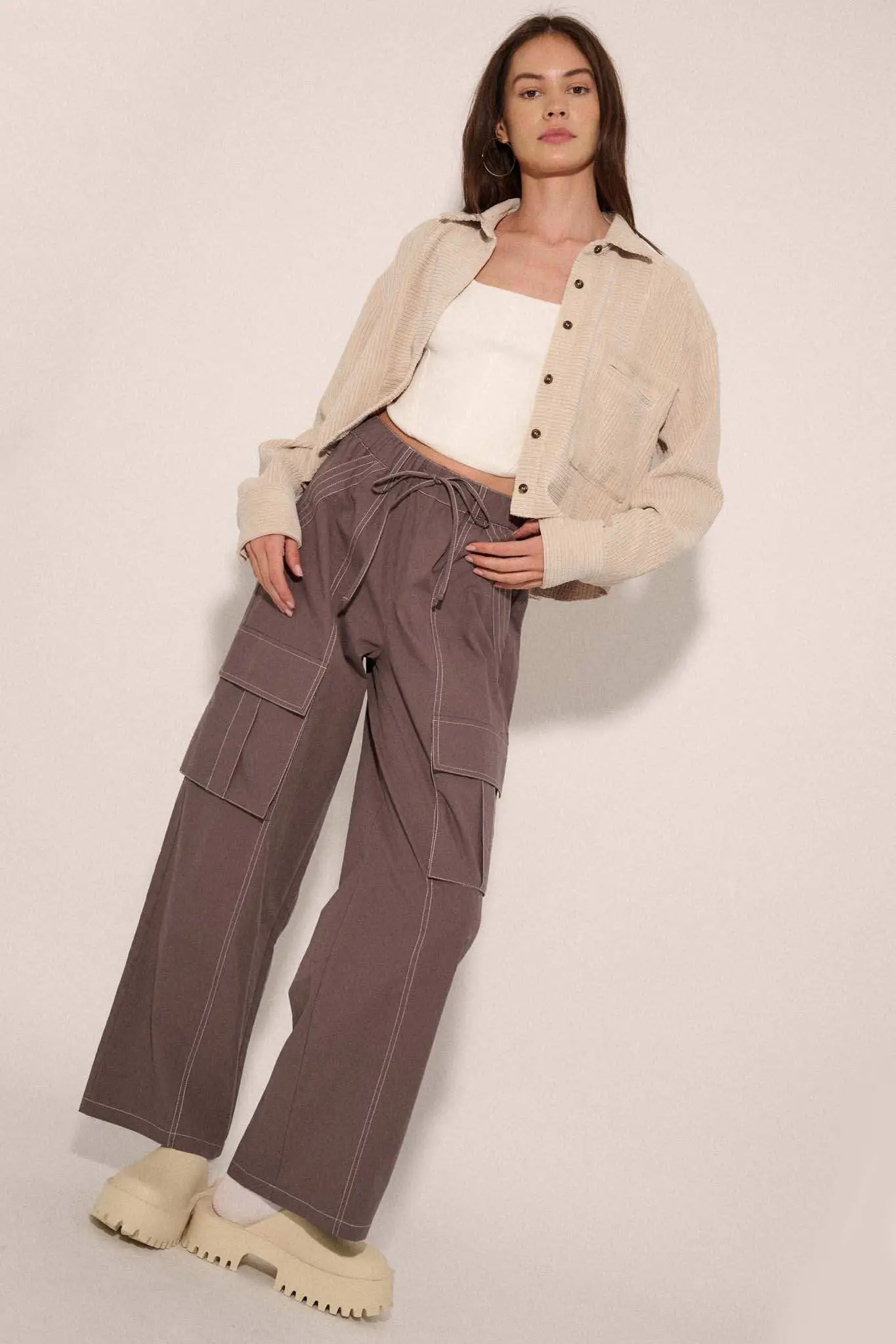 Away from Home Raw-Edge Corduroy Pocket Shirt - Image 6