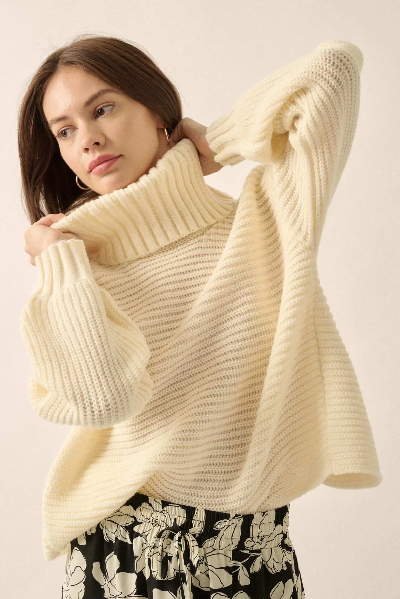 Back to You Surplice-Back Turtleneck Sweater - Image 18