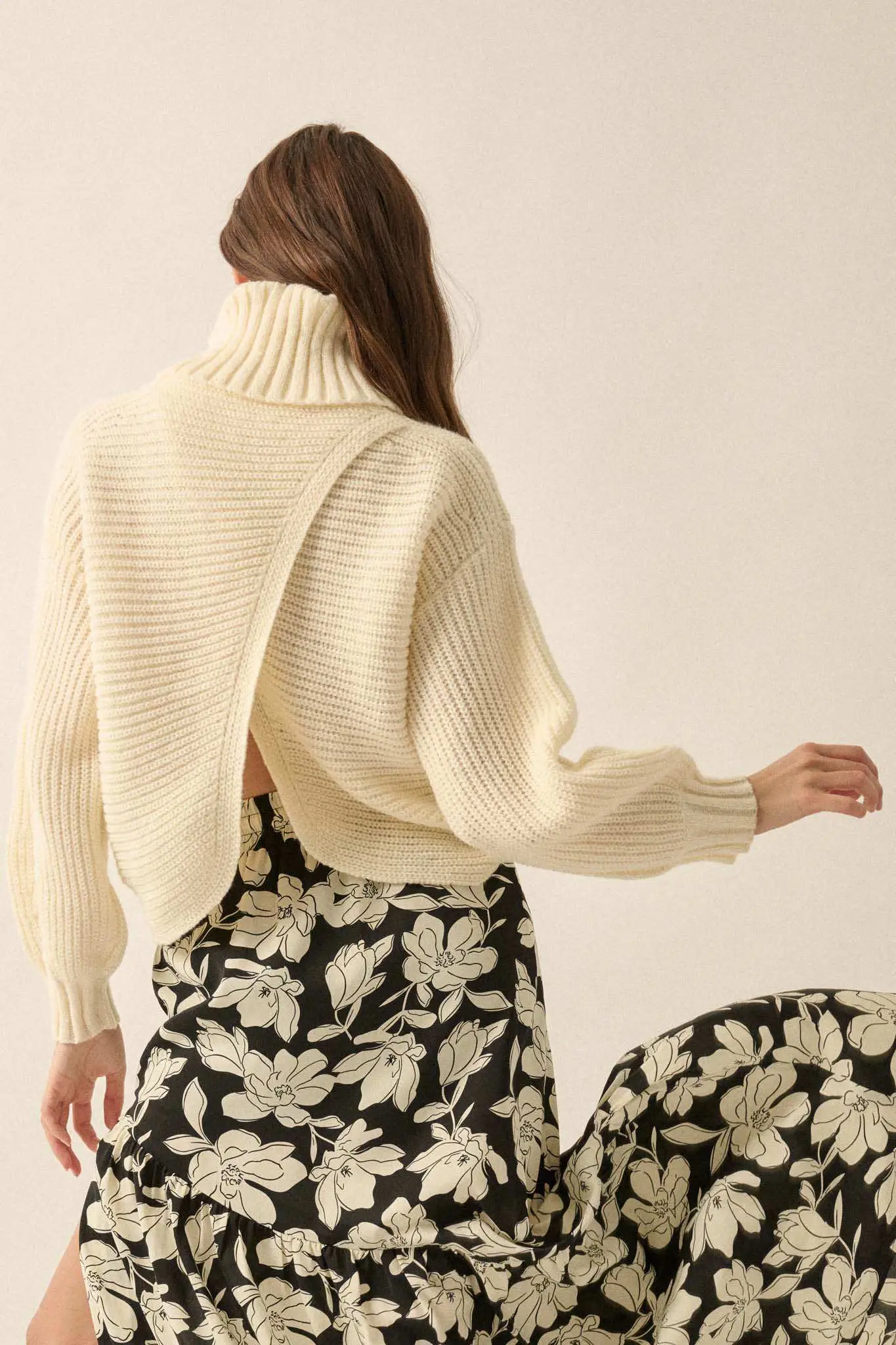 Back to You Surplice-Back Turtleneck Sweater - Image 20