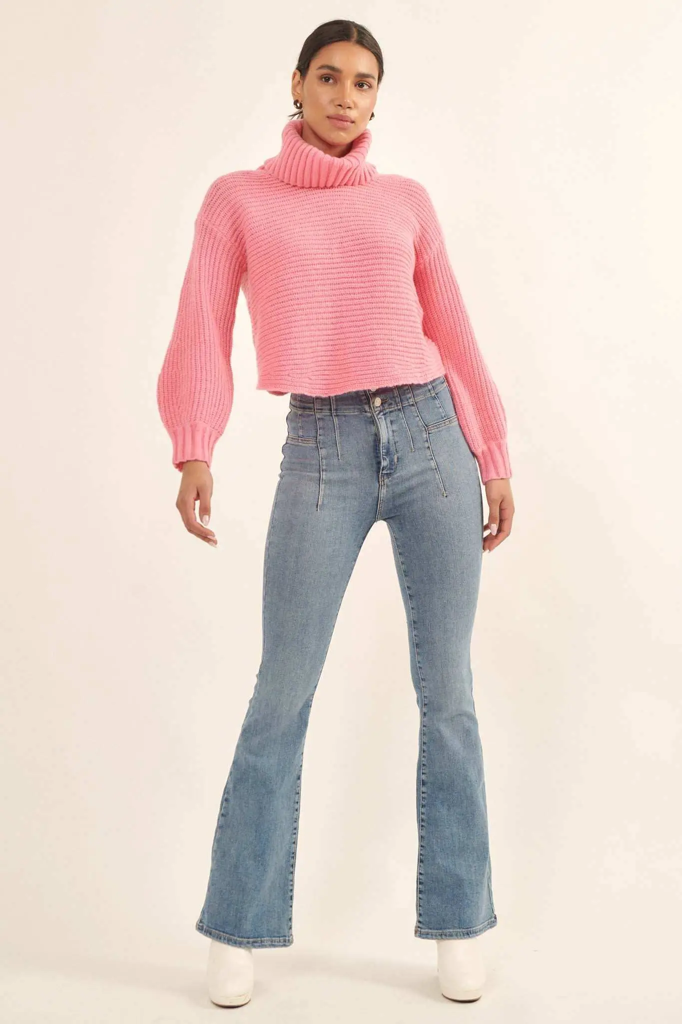 Back to You Surplice-Back Turtleneck Sweater - Image 25