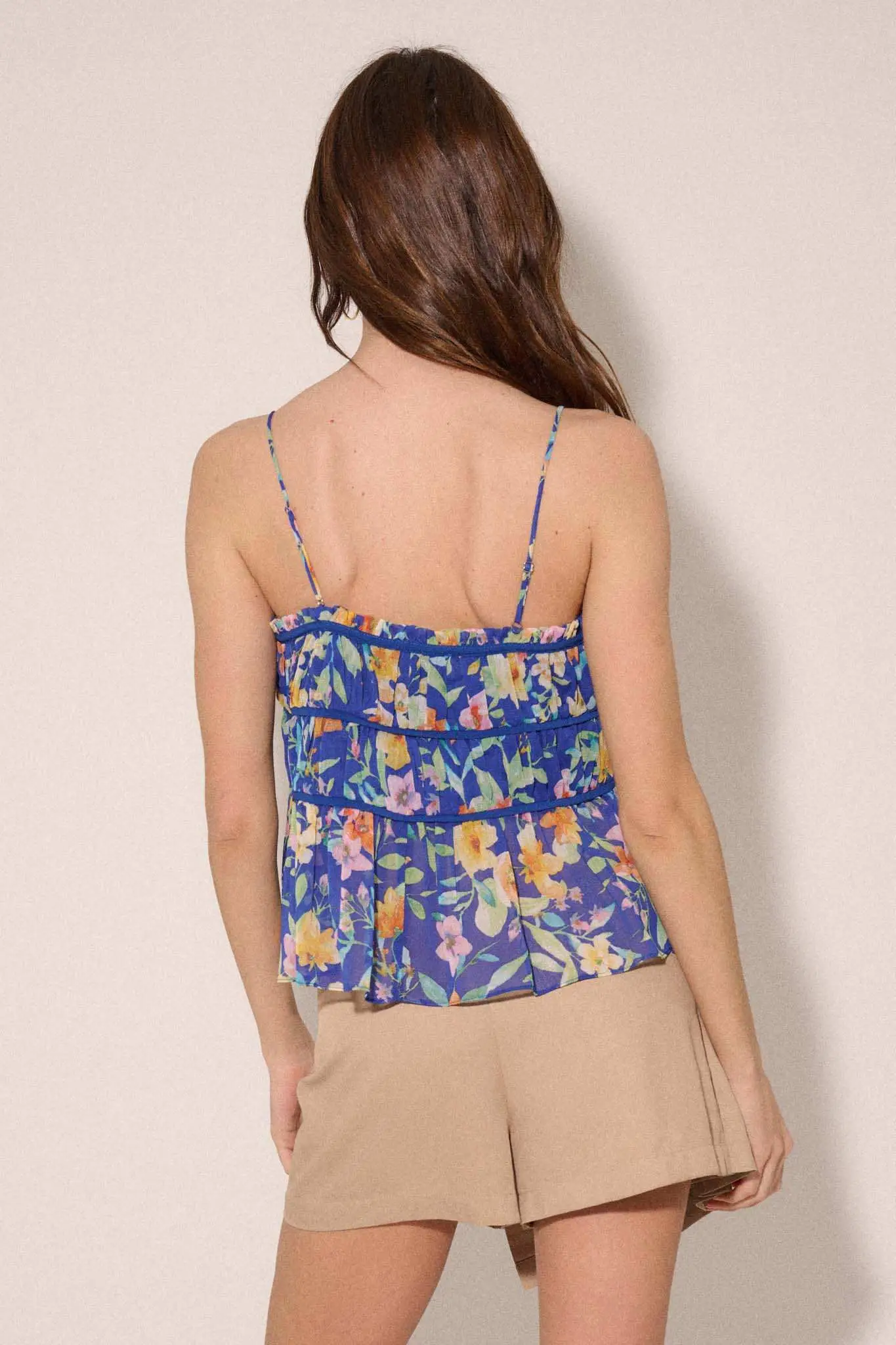 Barbados Beauty Tiered Ruffle Babydoll Cami Top - Image 12