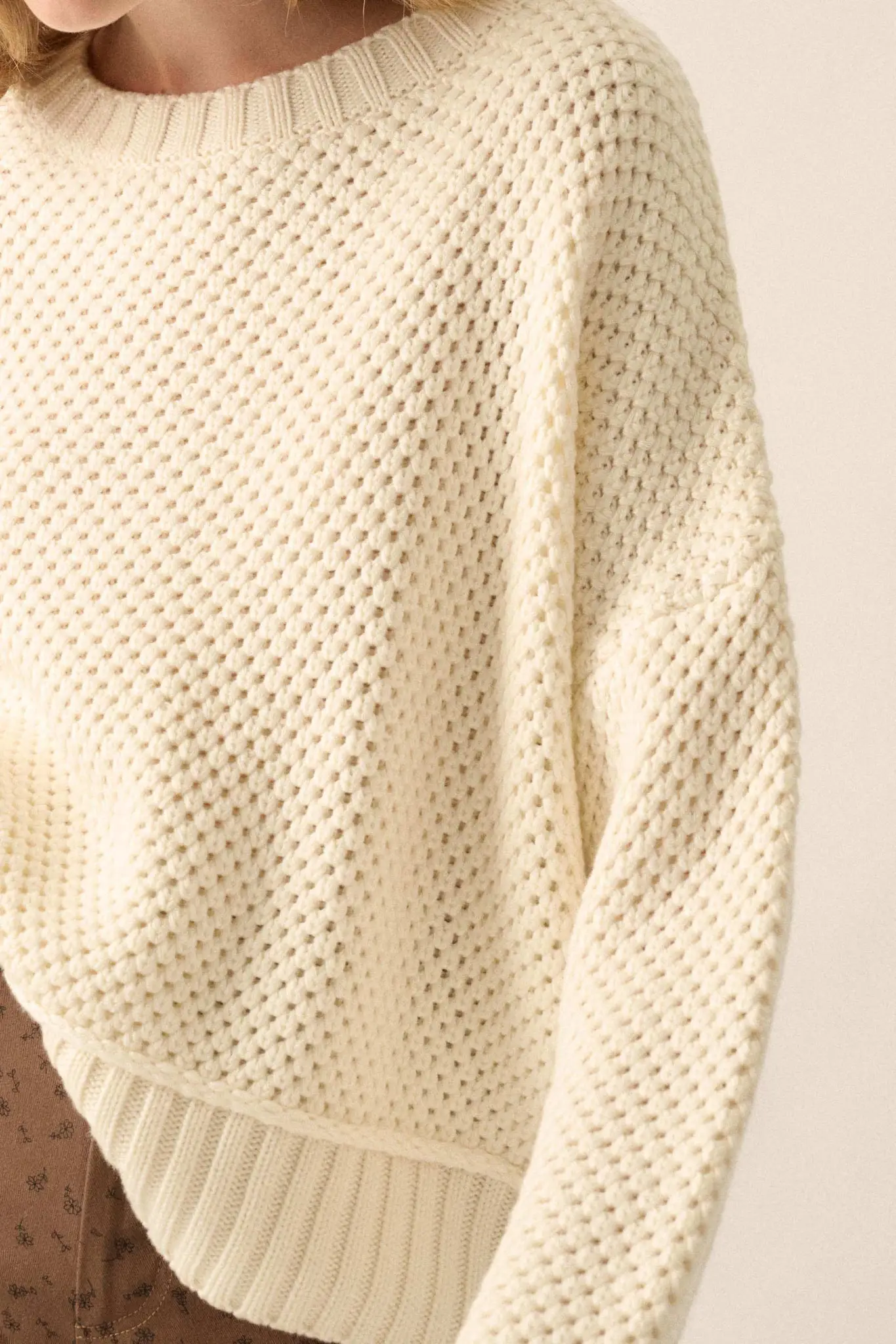 Basically Perfect Chunky Crochet-Knit Sweater - Image 2