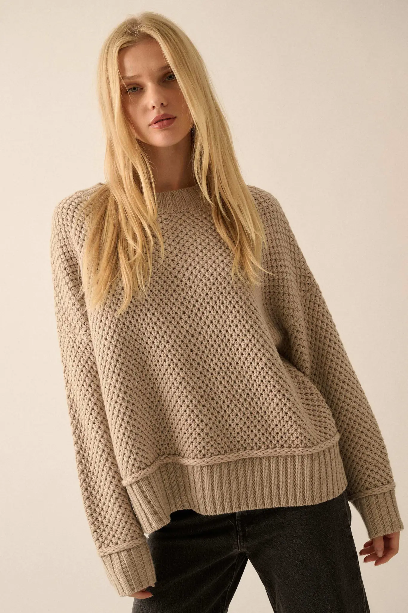 Basically Perfect Chunky Crochet-Knit Sweater - Image 7
