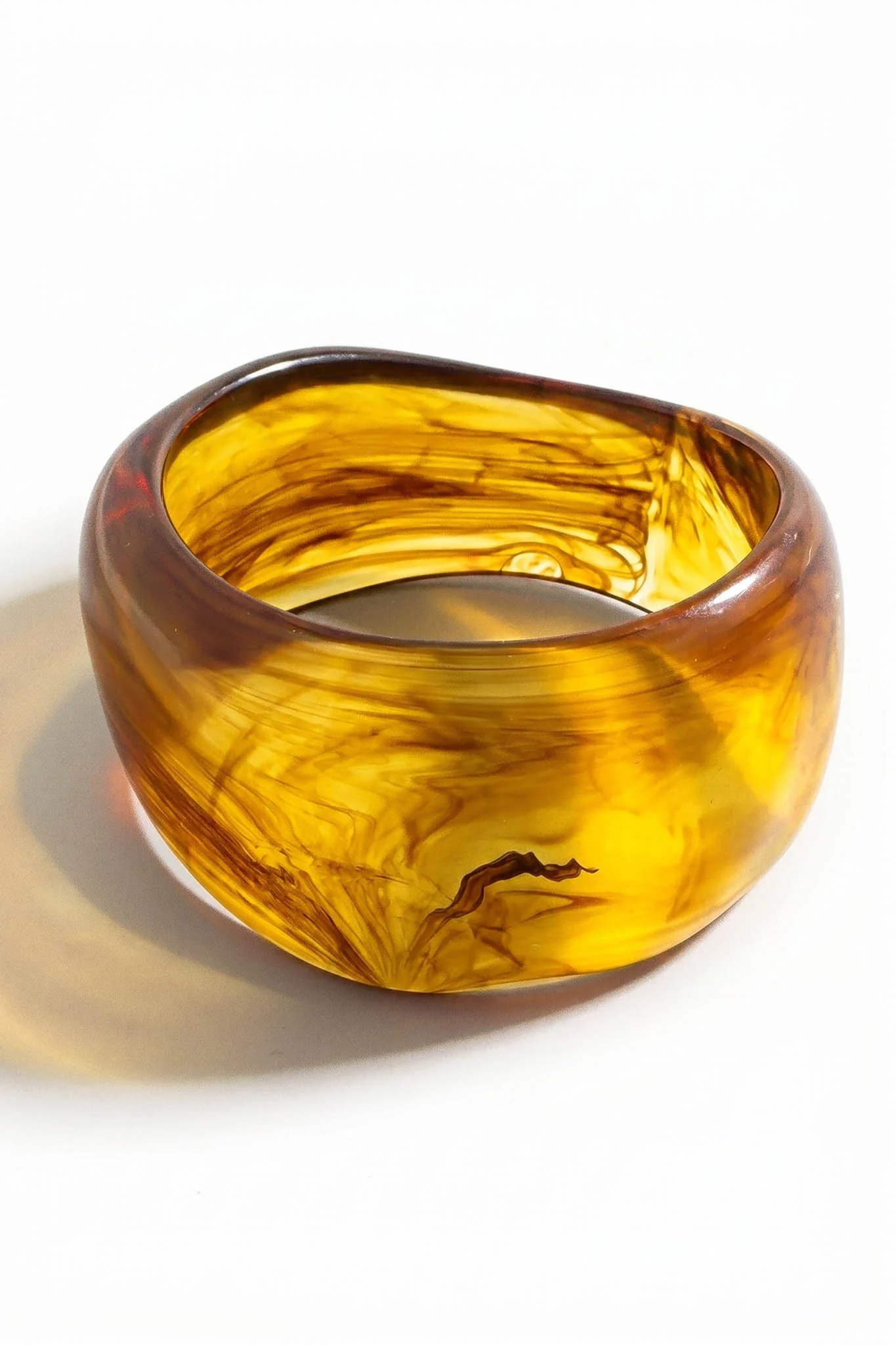 Bayliss Tortoise Acrylic Organic Bangle Bracelet