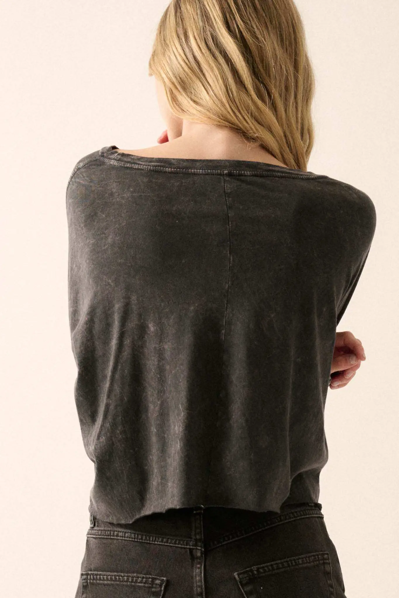 Be Kind Butterfly Cropped Long-Sleeve Graphic Tee - Image 9