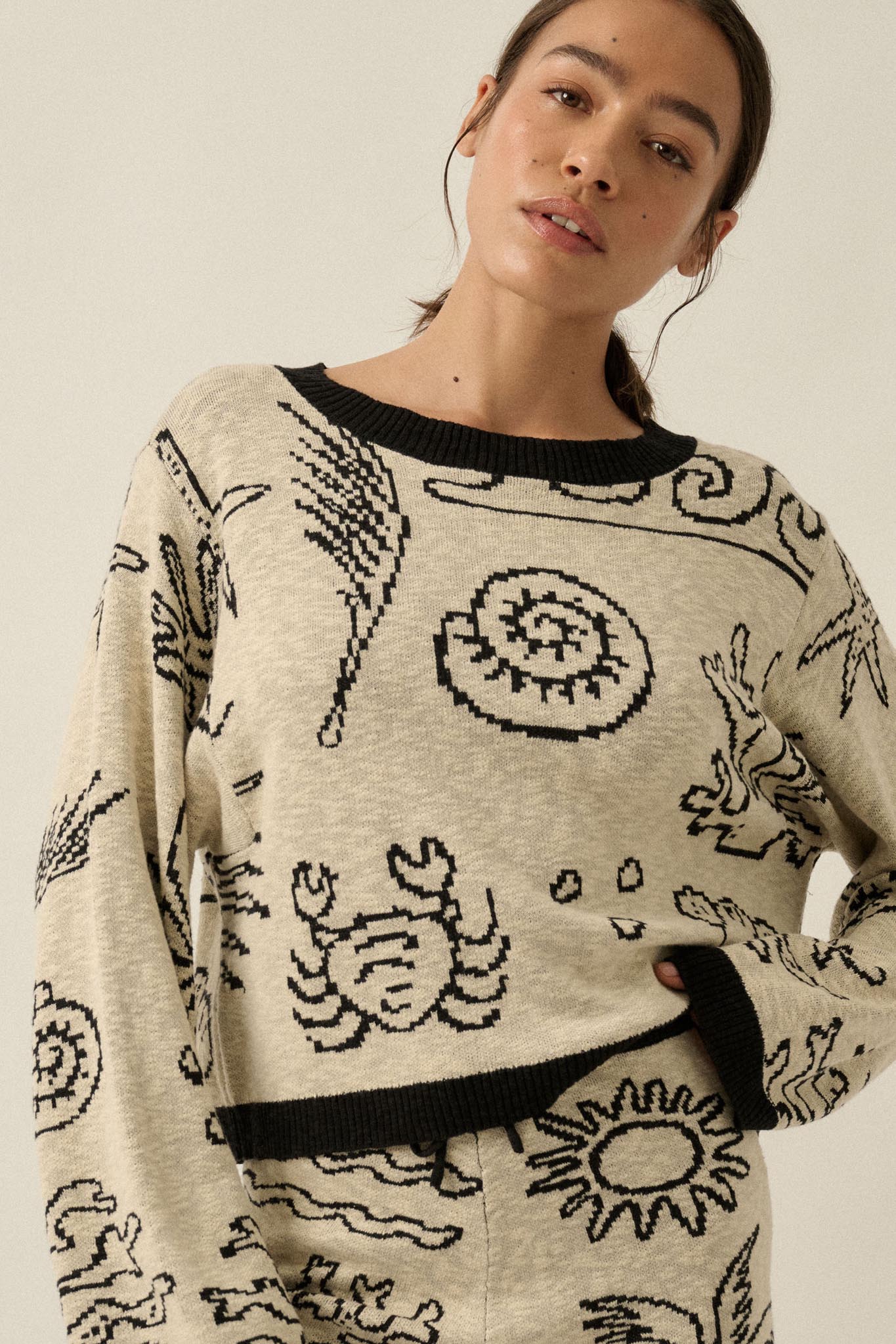Beach Bash Nautical Jacquard-Knit Sweater - Image 10