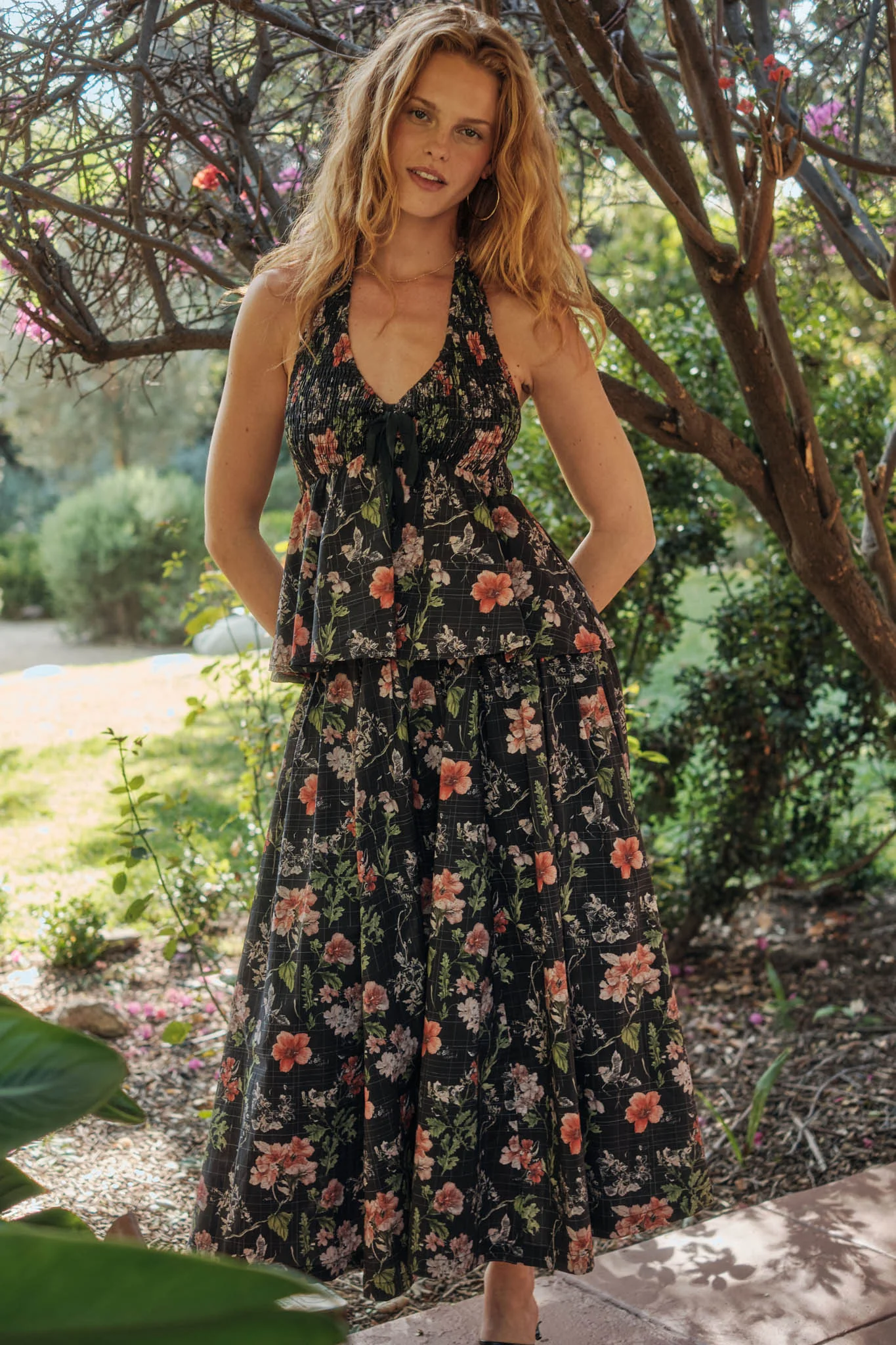 Beautiful Bouquet Floral-Print Pleated Midi Skirt - Image 3
