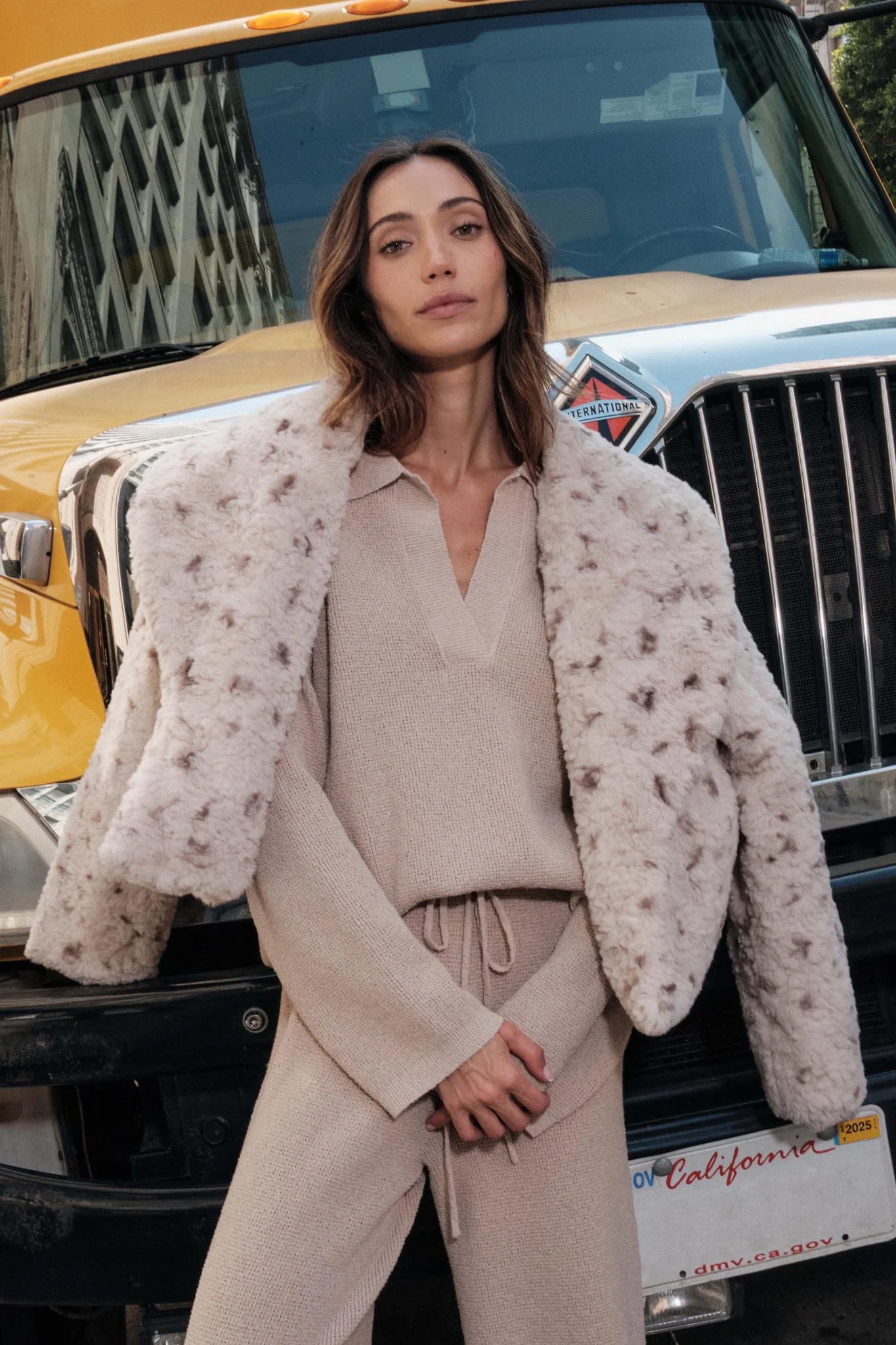 Beautiful Creature Spotted Faux Fur Jacket - Image 3