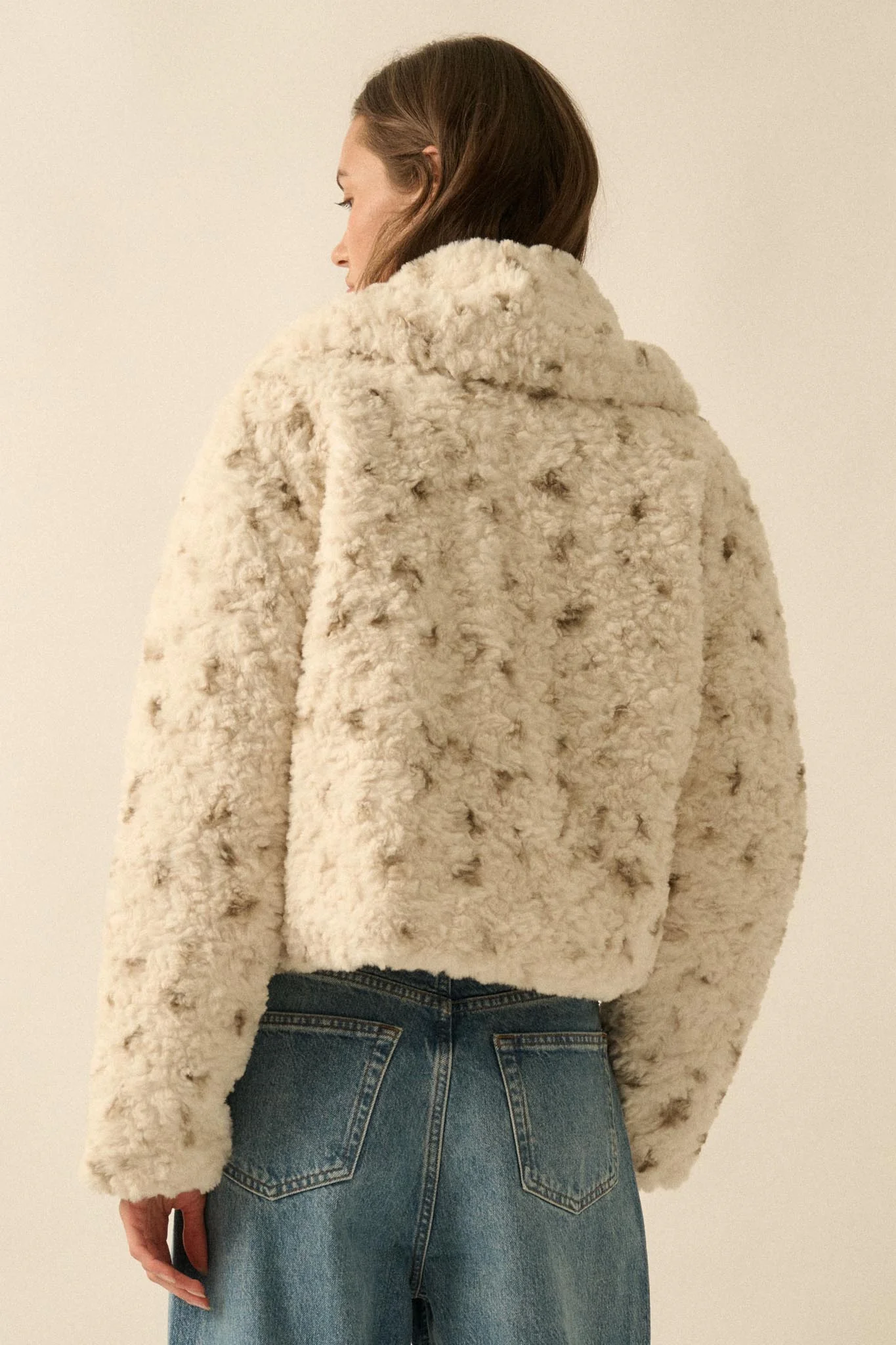 Beautiful Creature Spotted Faux Fur Jacket - Image 9