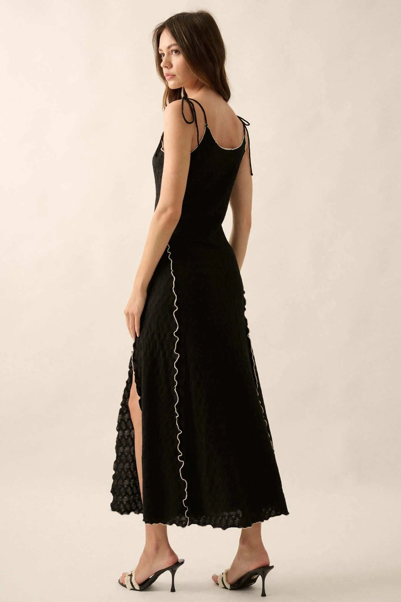 Beautiful Feeling Textured Knit Cami Maxi Dress - Image 6