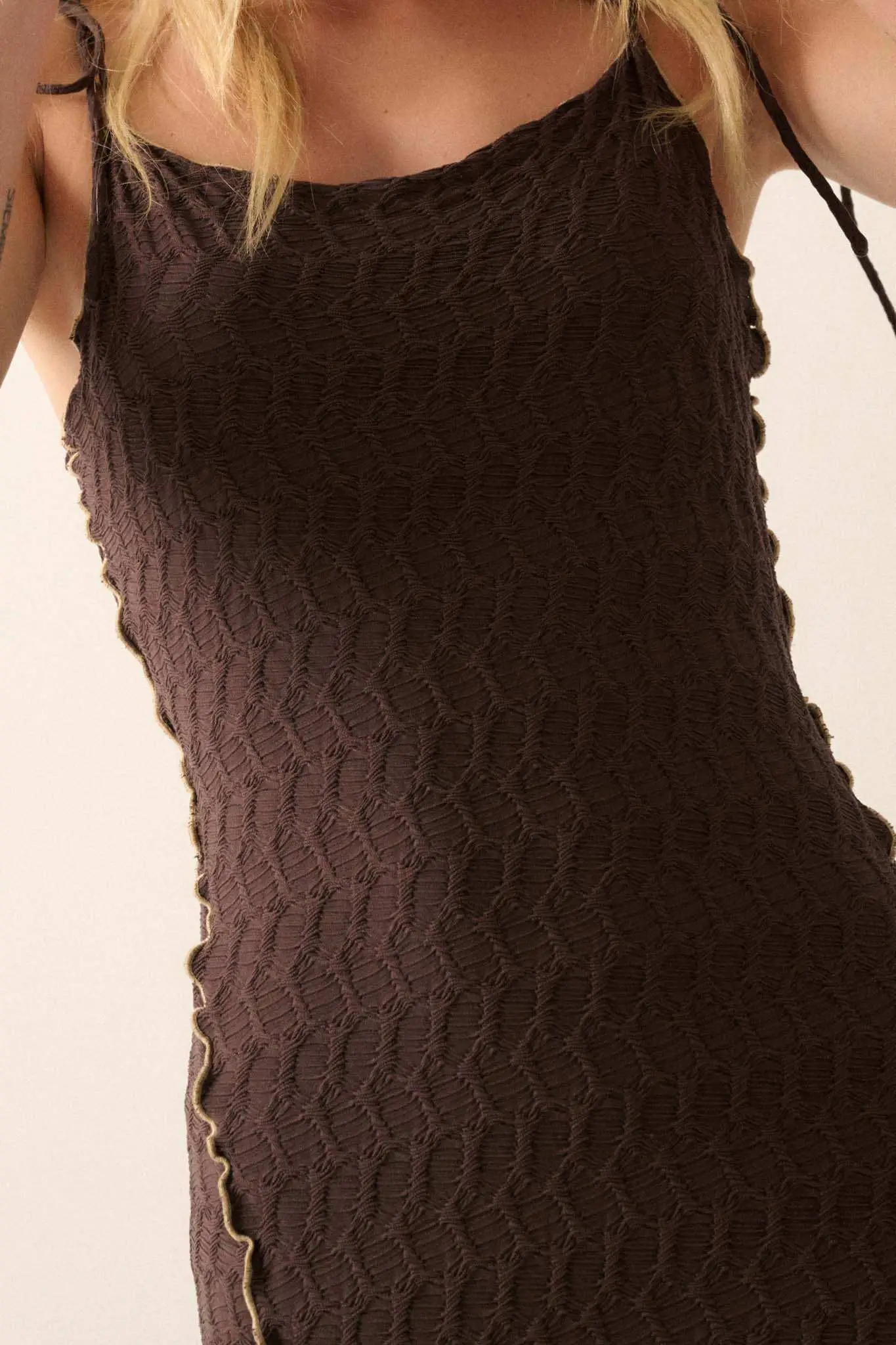 Beautiful Feeling Textured Knit Cami Maxi Dress - Image 8