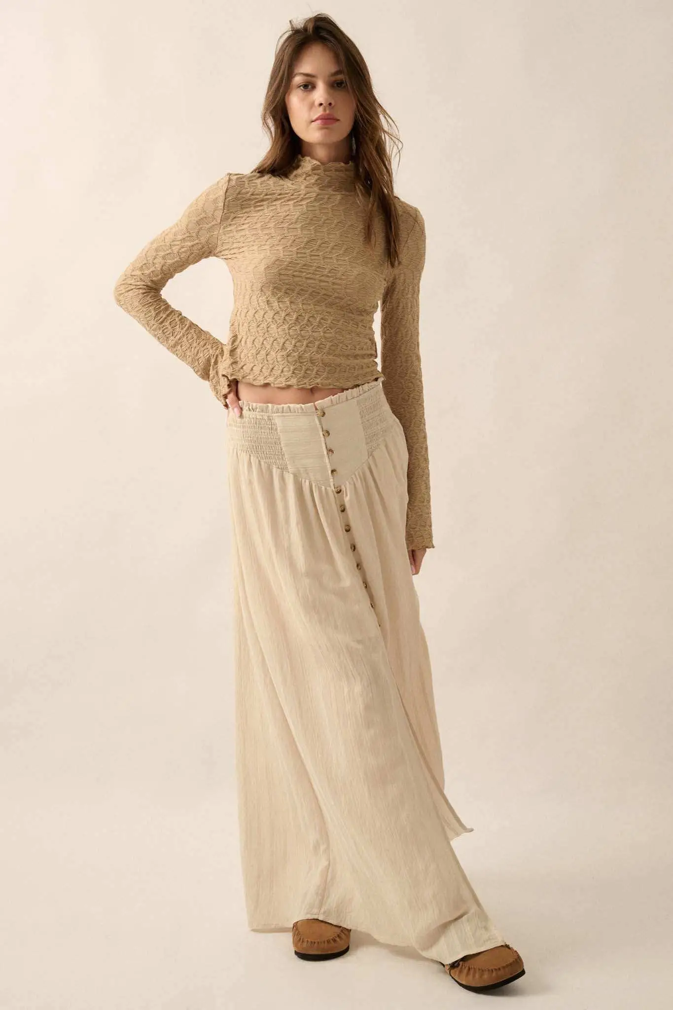 Beautiful Spirit Textured Knit Mock-Neck Top - Image 12