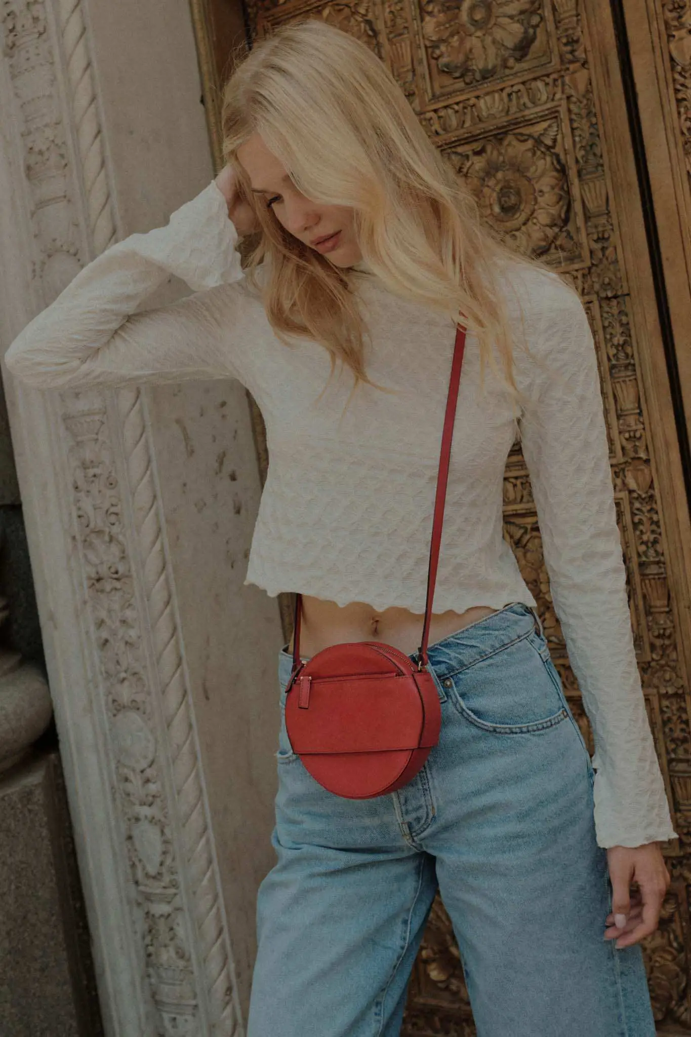 Beautiful Spirit Textured Knit Mock-Neck Top - Image 3