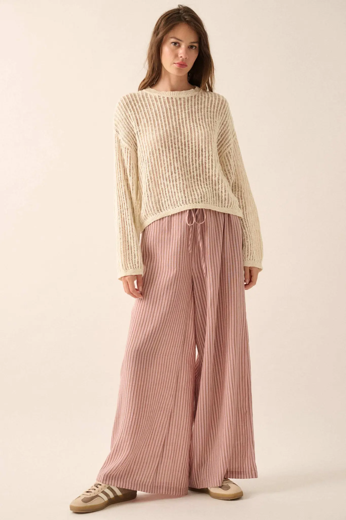 Beautifully Free Ribbed Open-Knit Oversize Sweater - Image 6