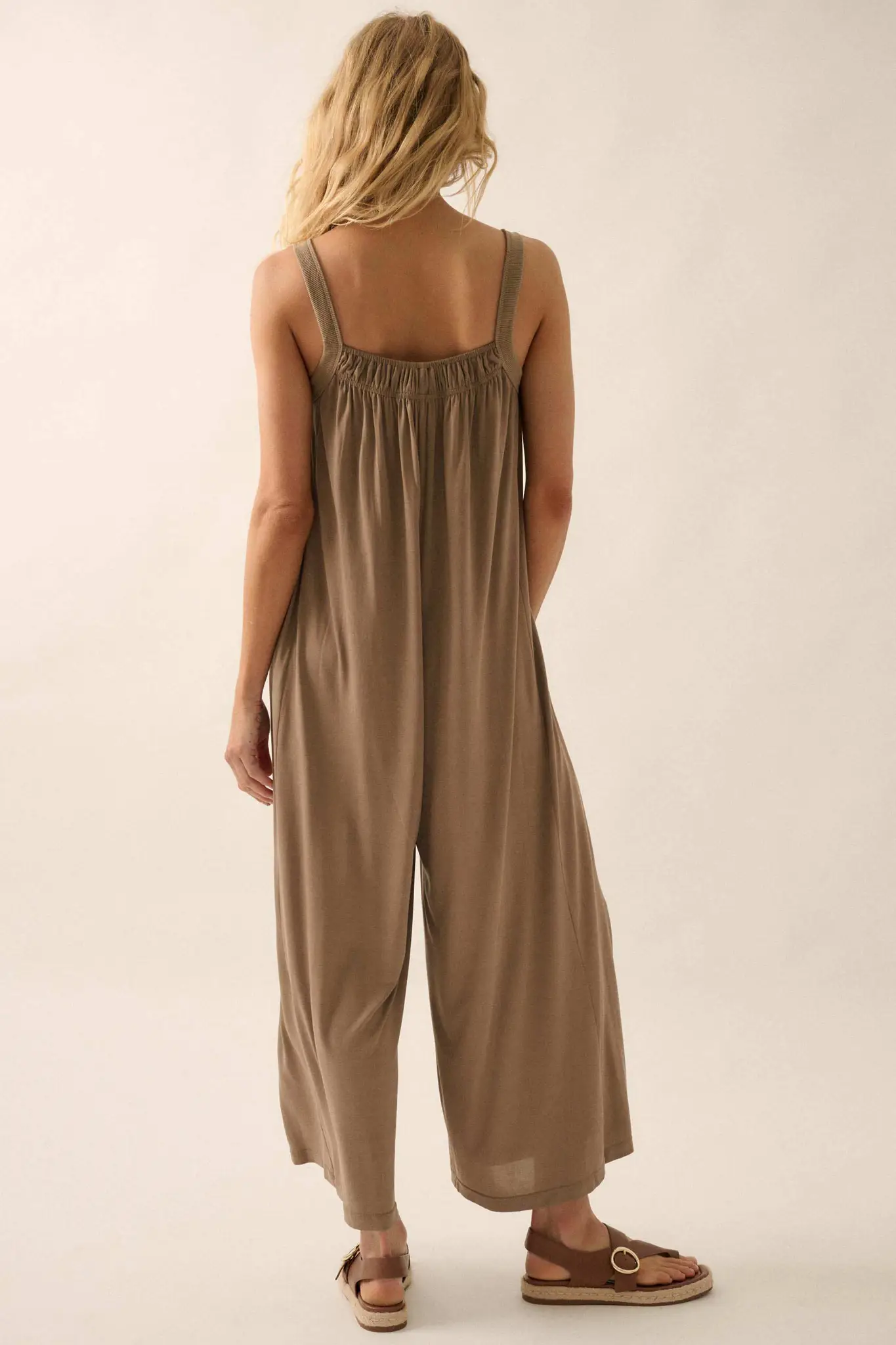 Better Than Ever Gathered Wide-Leg Modal Jumpsuit - Image 2