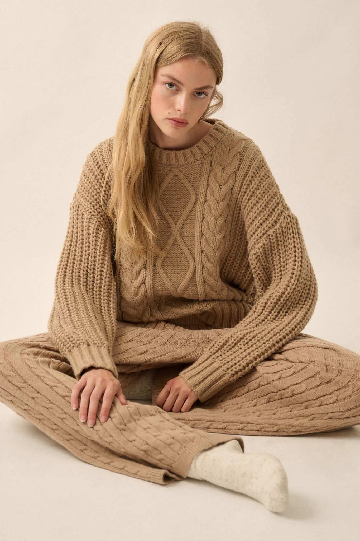 Better Together Cable Knit Sweater Pants - Image 4
