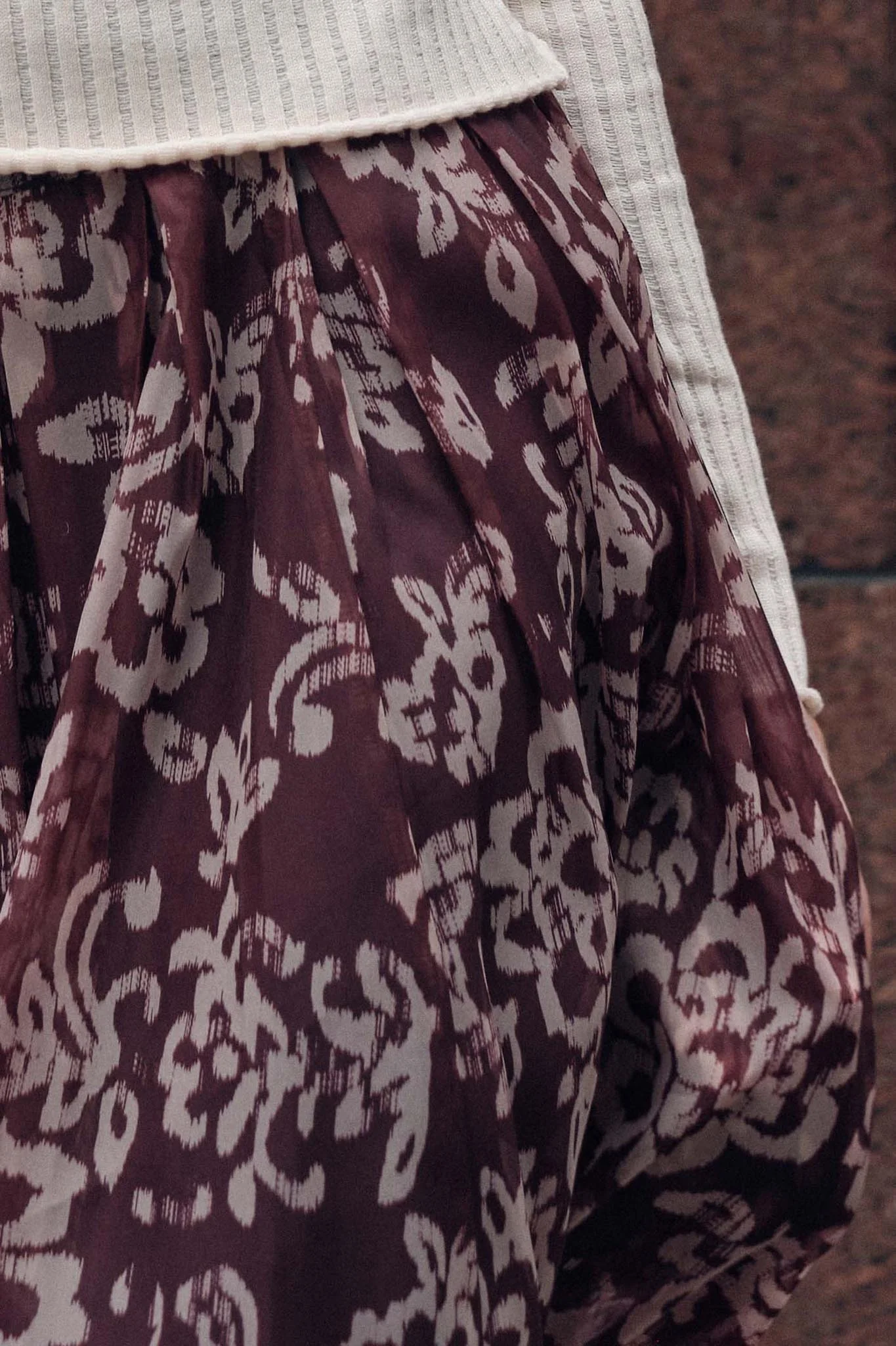 Blooming Grace Floral Organza Circle Midi Skirt - Image 6