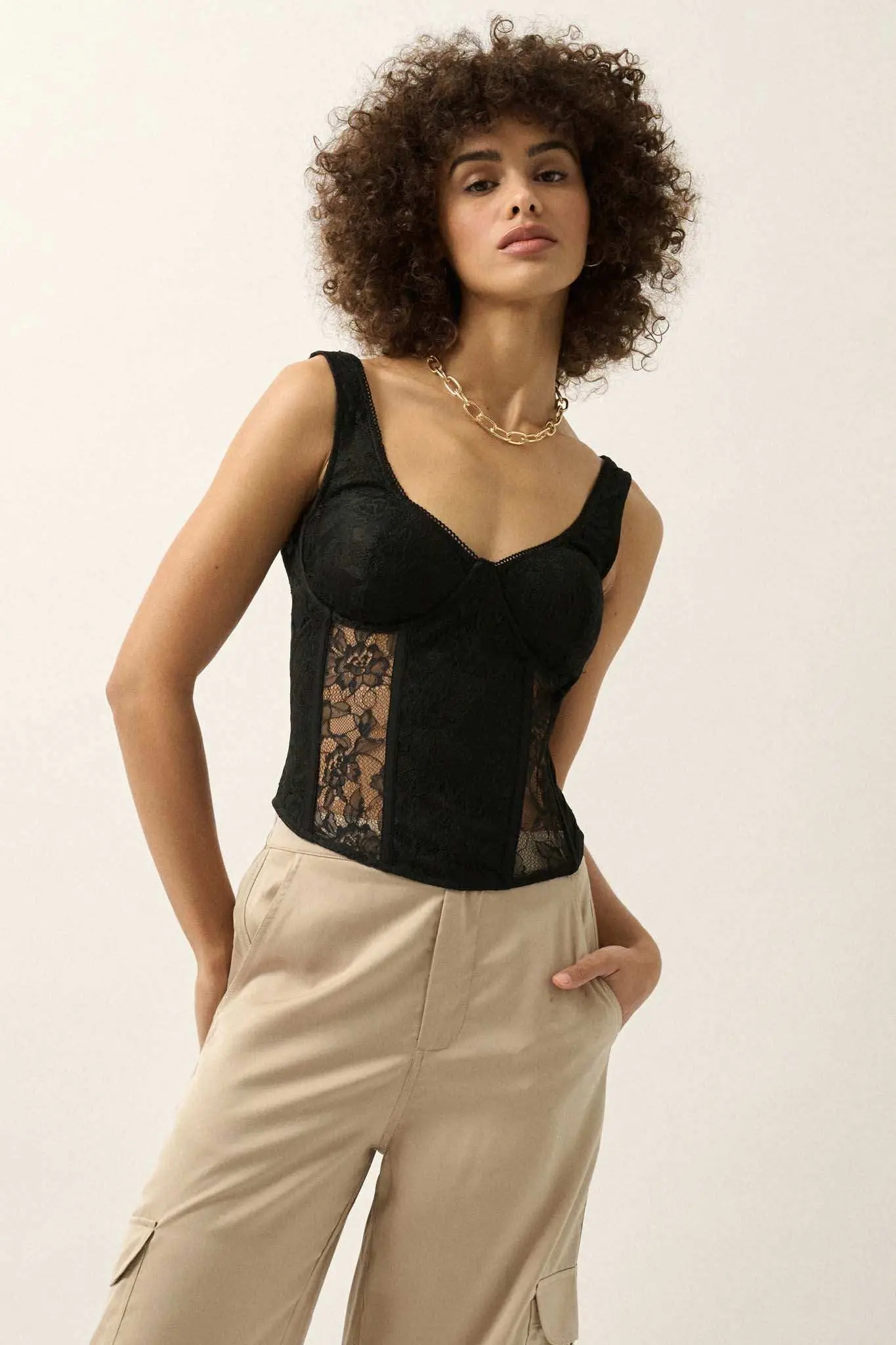 Blooming Romance Floral Lace Bustier Corset Top - Image 4