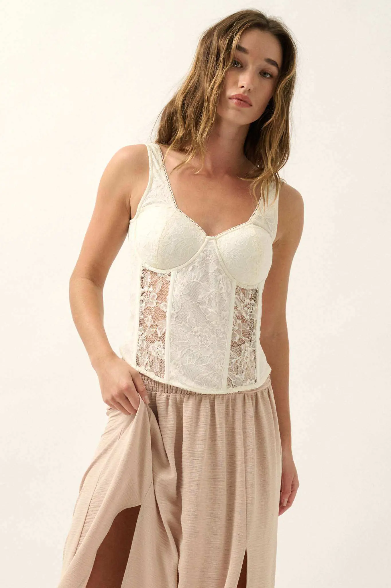 Blooming Romance Floral Lace Bustier Corset Top - Image 9