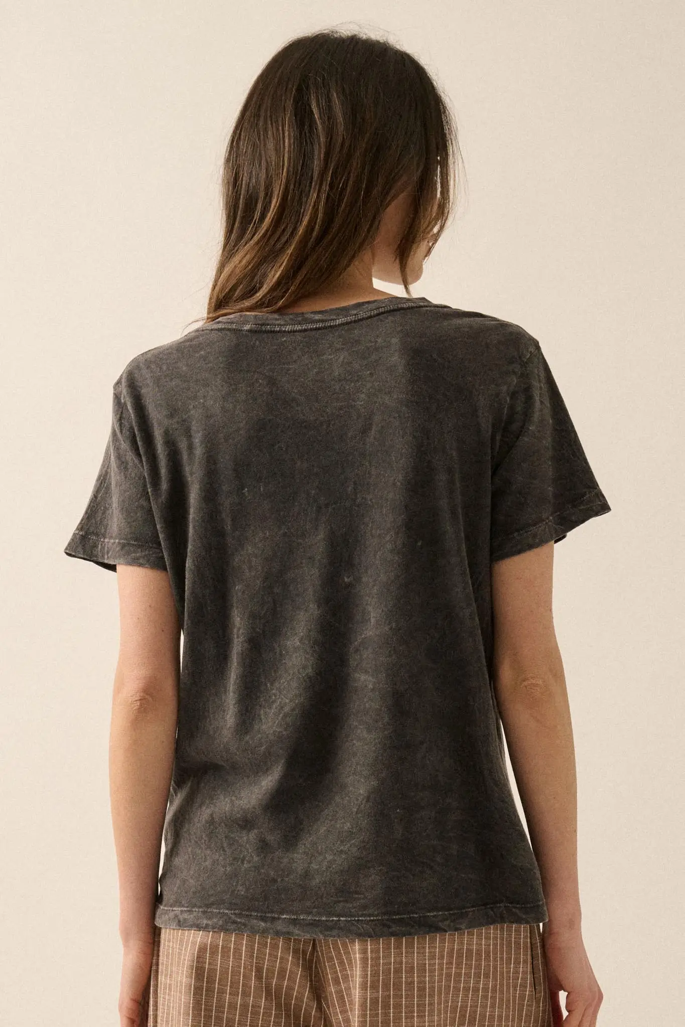Blossom & Thrive Floral V-Neck Graphic Tee - Image 6