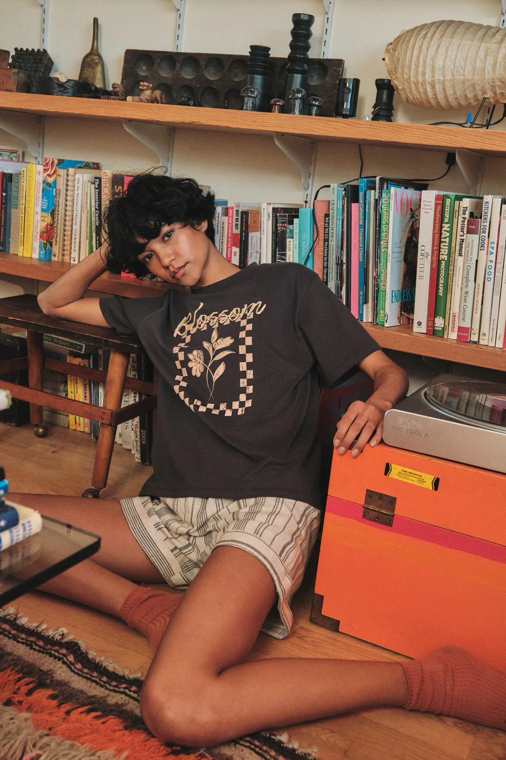 Blossom Vintage-Print Floral Graphic Tee - Image 2