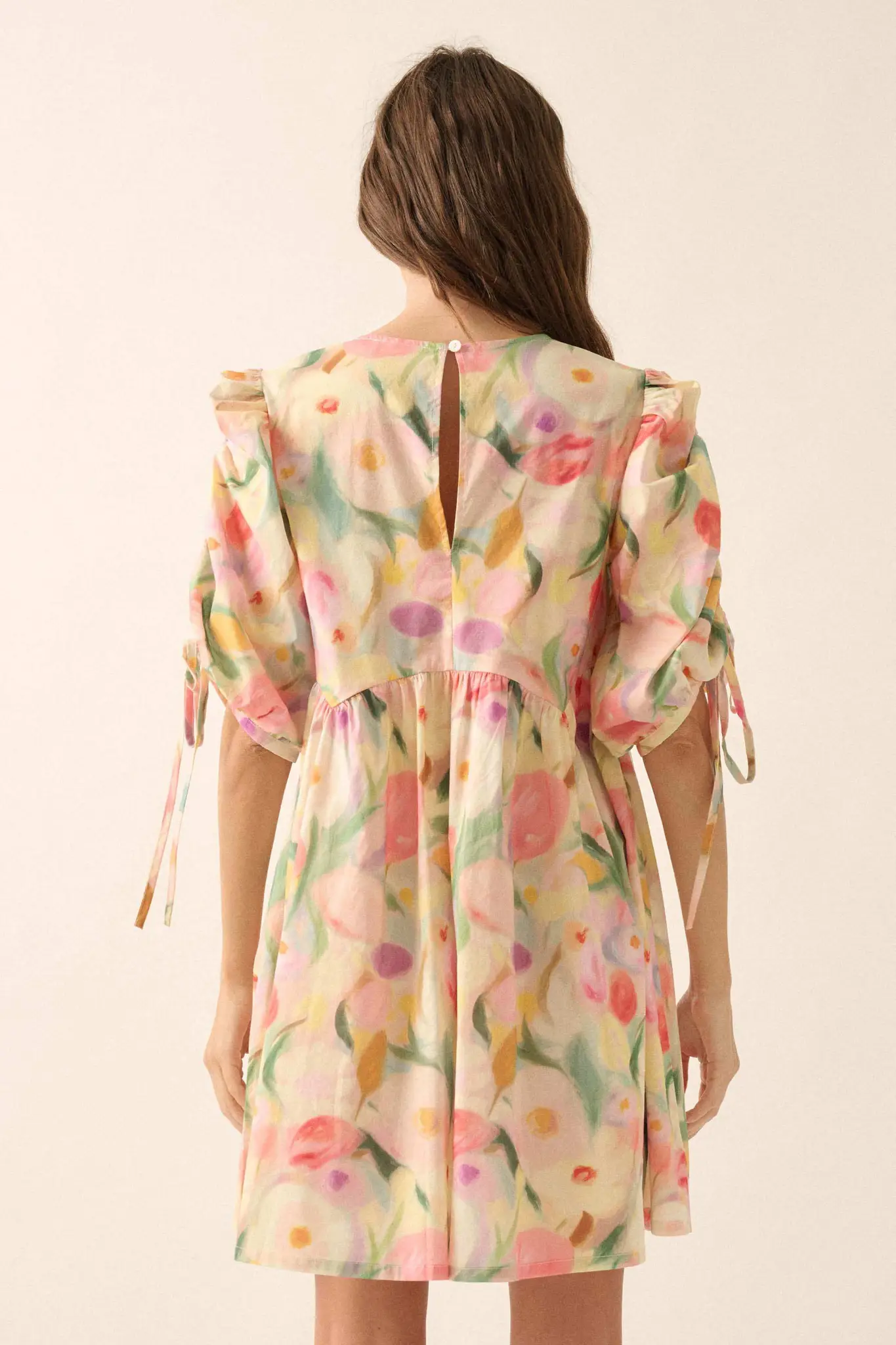 Blossom with Grace Floral Babydoll Mini Dress - Image 2