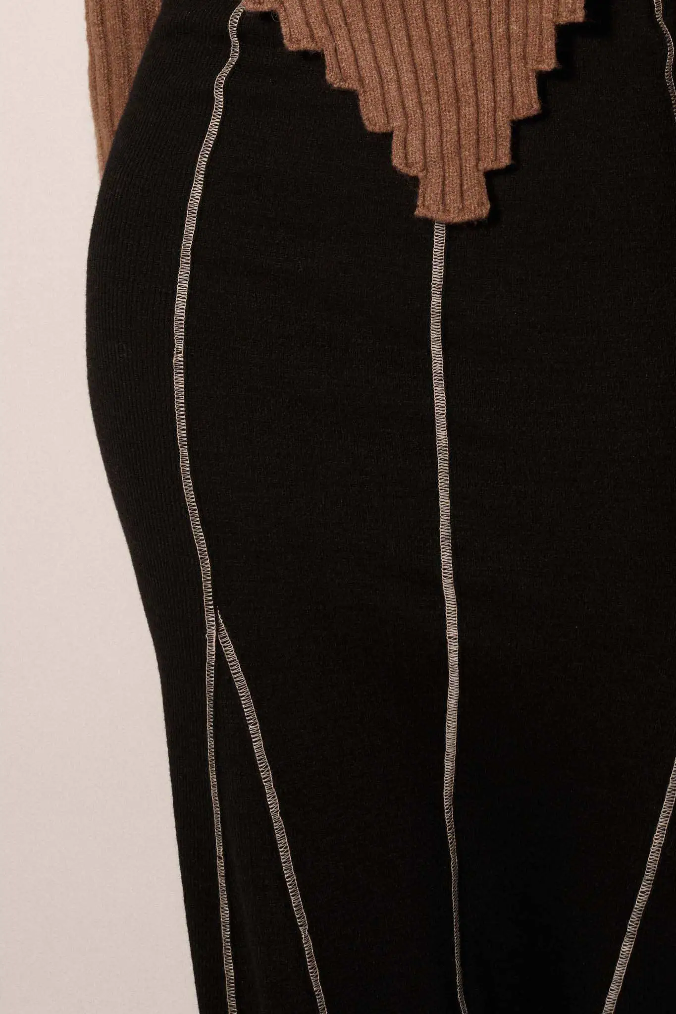 Body of Work Exposed-Seam Rib-Knit Mermaid Skirt - Image 5