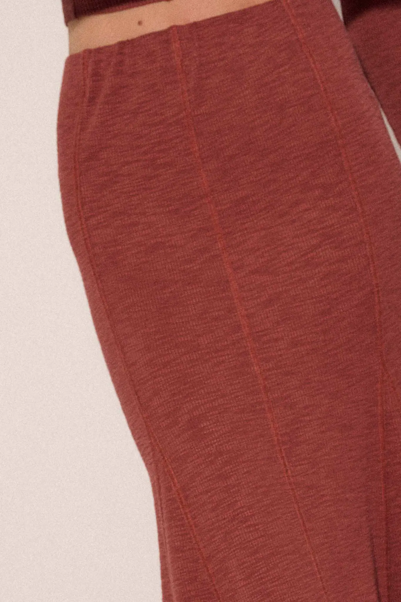 Body of Work Exposed-Seam Rib-Knit Mermaid Skirt - Image 9