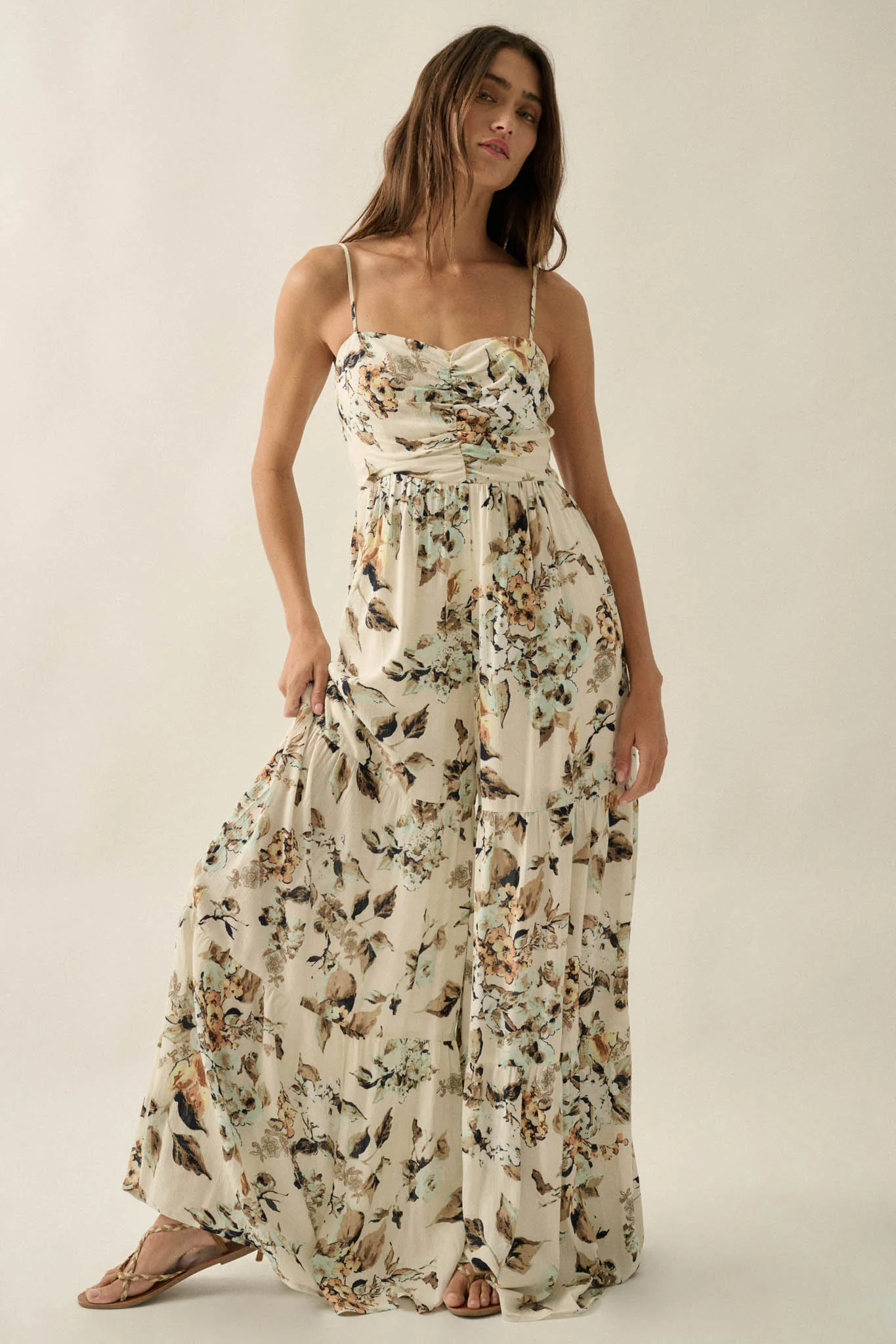 Bonita Jardin Floral Tiered Wide-Leg Jumpsuit - Image 4