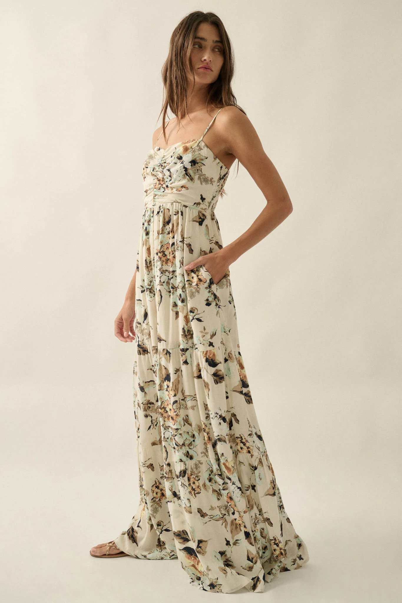 Bonita Jardin Floral Tiered Wide-Leg Jumpsuit - Image 8
