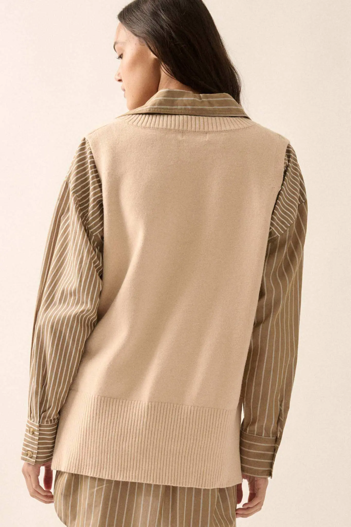 Book Smarts Side-Button V-Neck Sweater Vest - Image 12