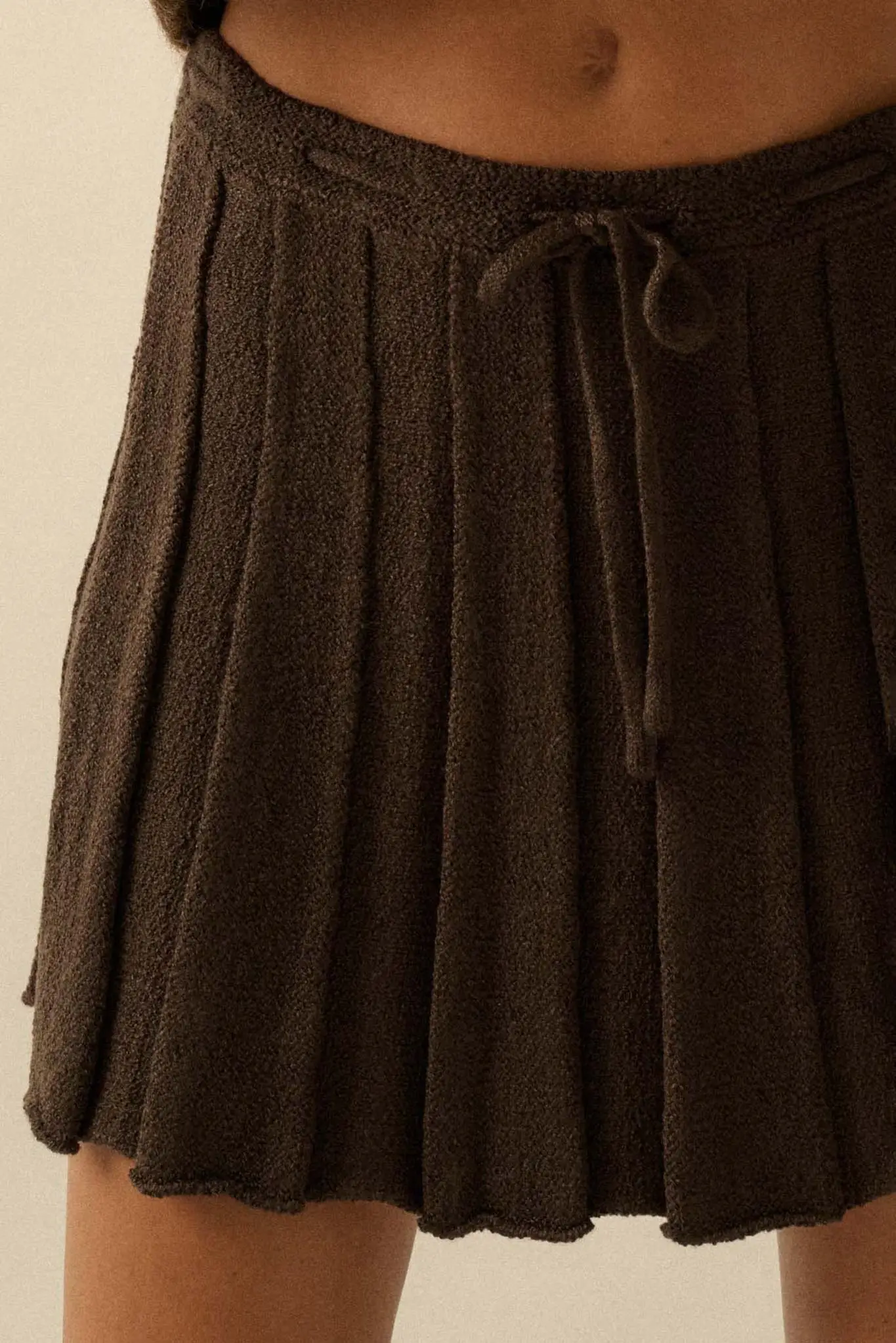Born Ready Pleated Drawstring Sweater Skirt - Image 9